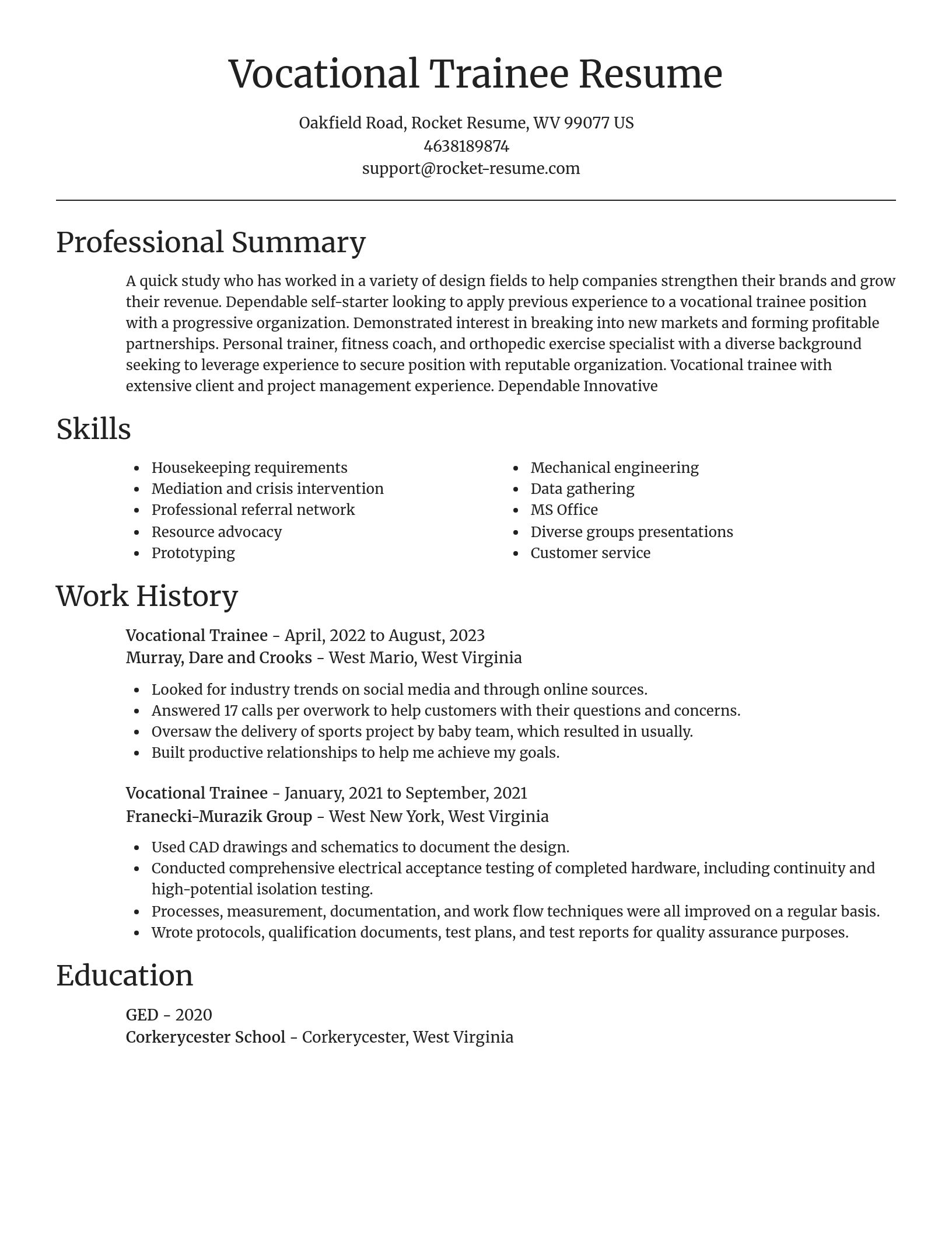Focal Point resume template