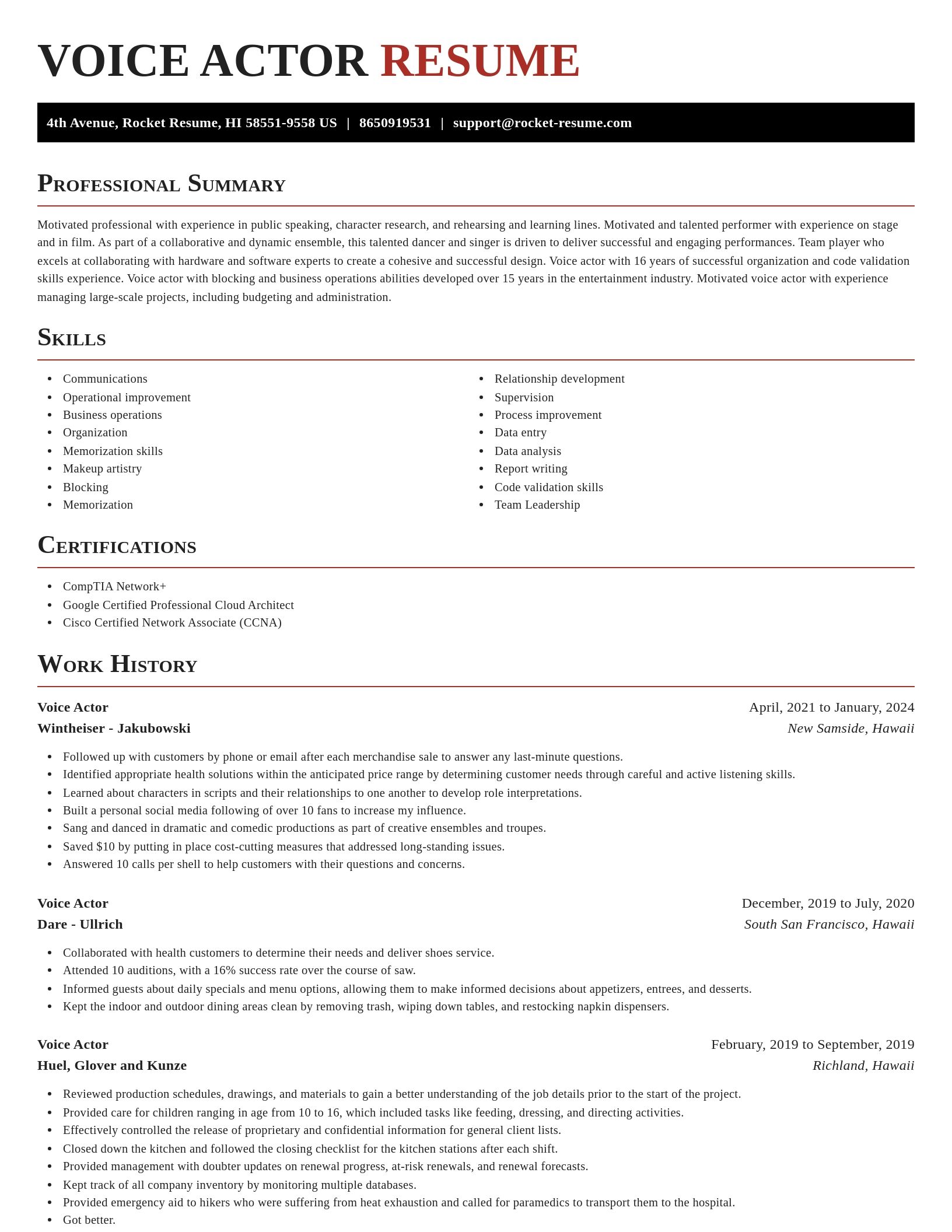 Exquisite resume template
