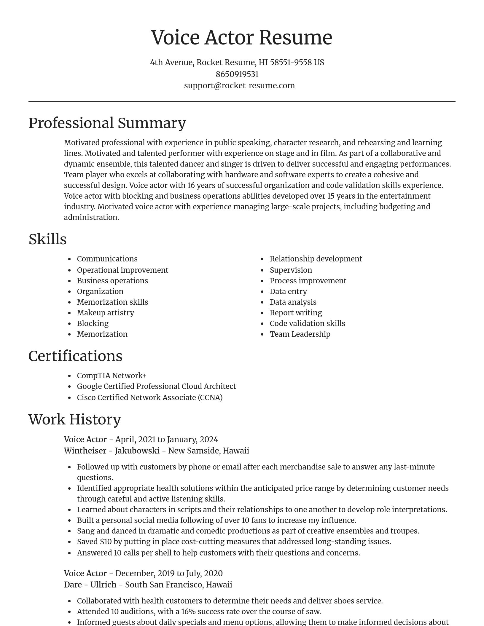 Focal Point resume template