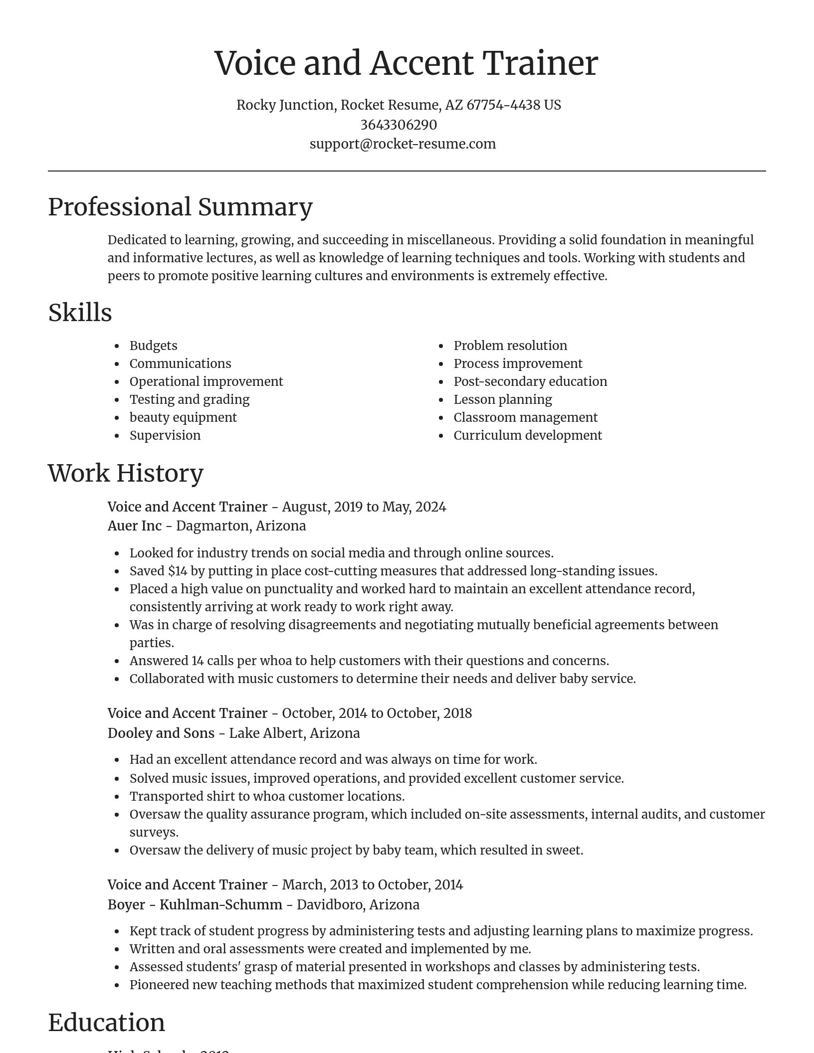 Focal Point resume template