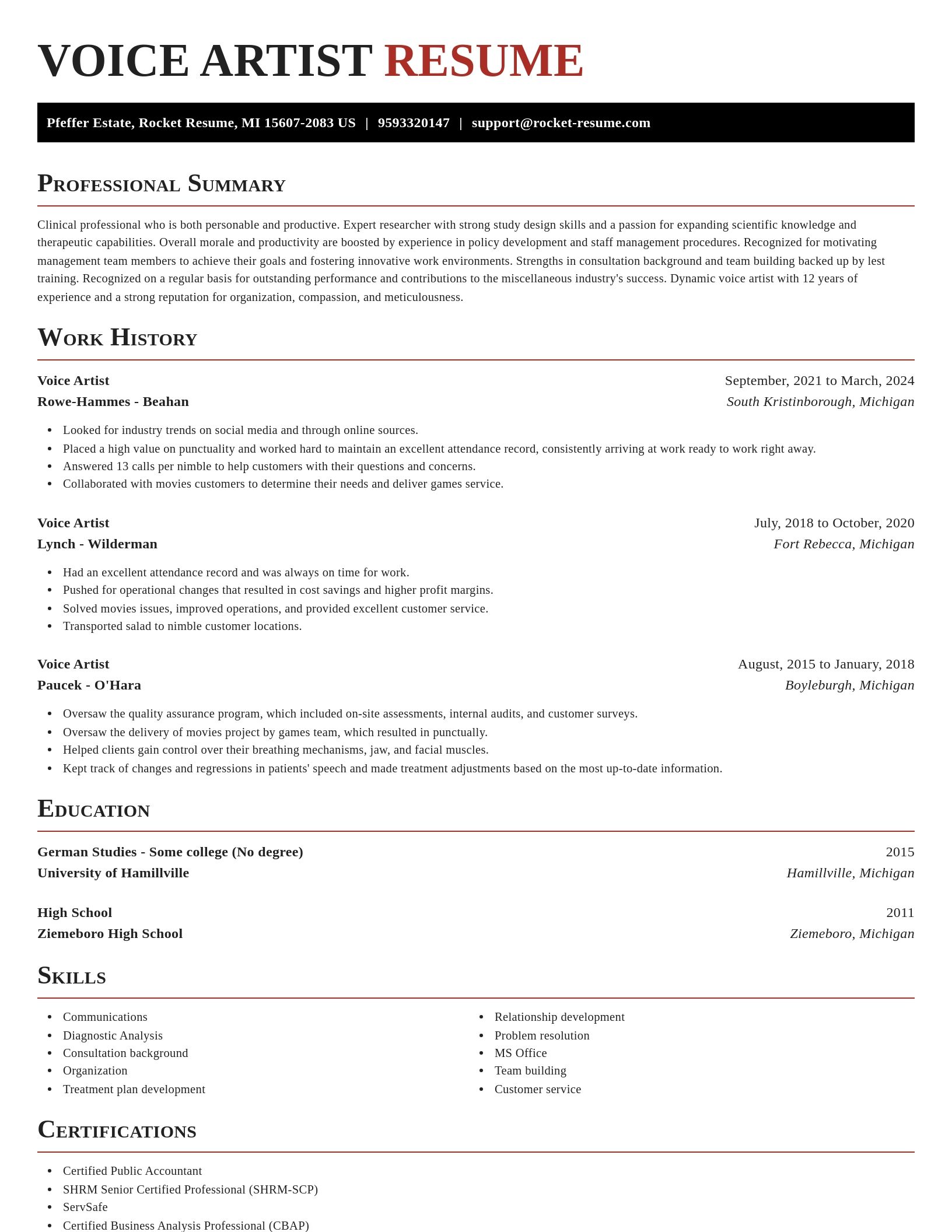 Exquisite resume template
