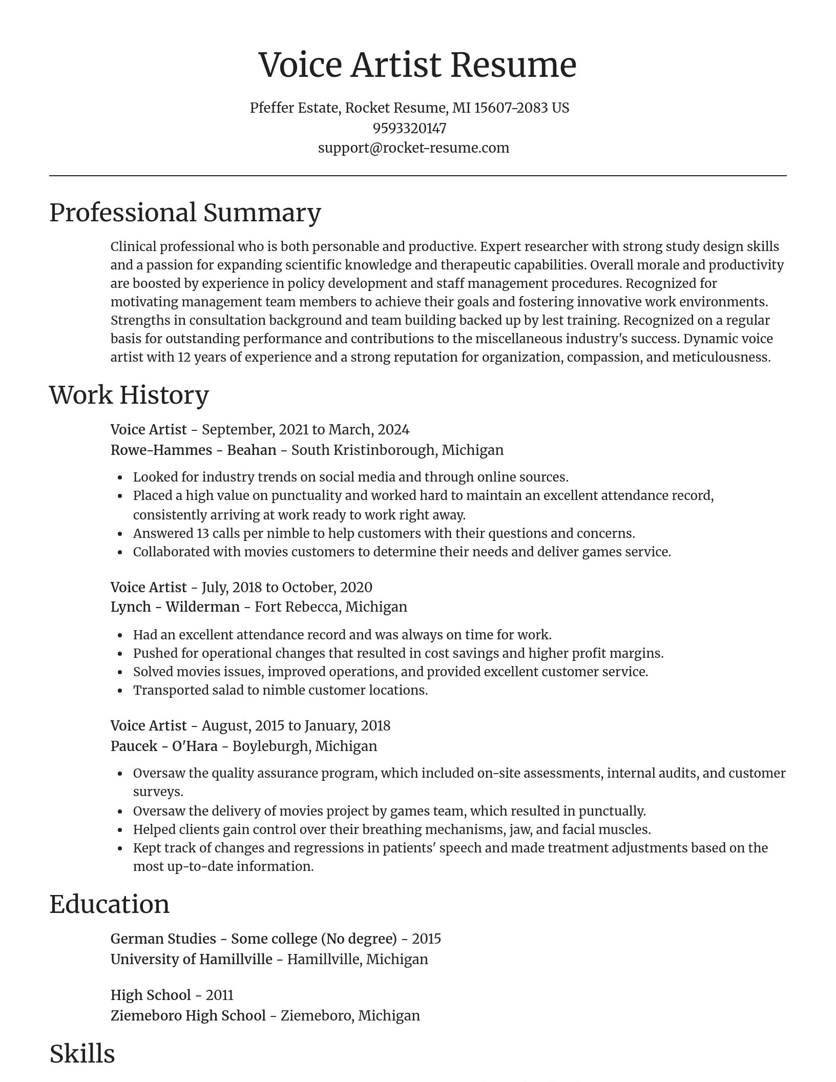 Focal Point resume template