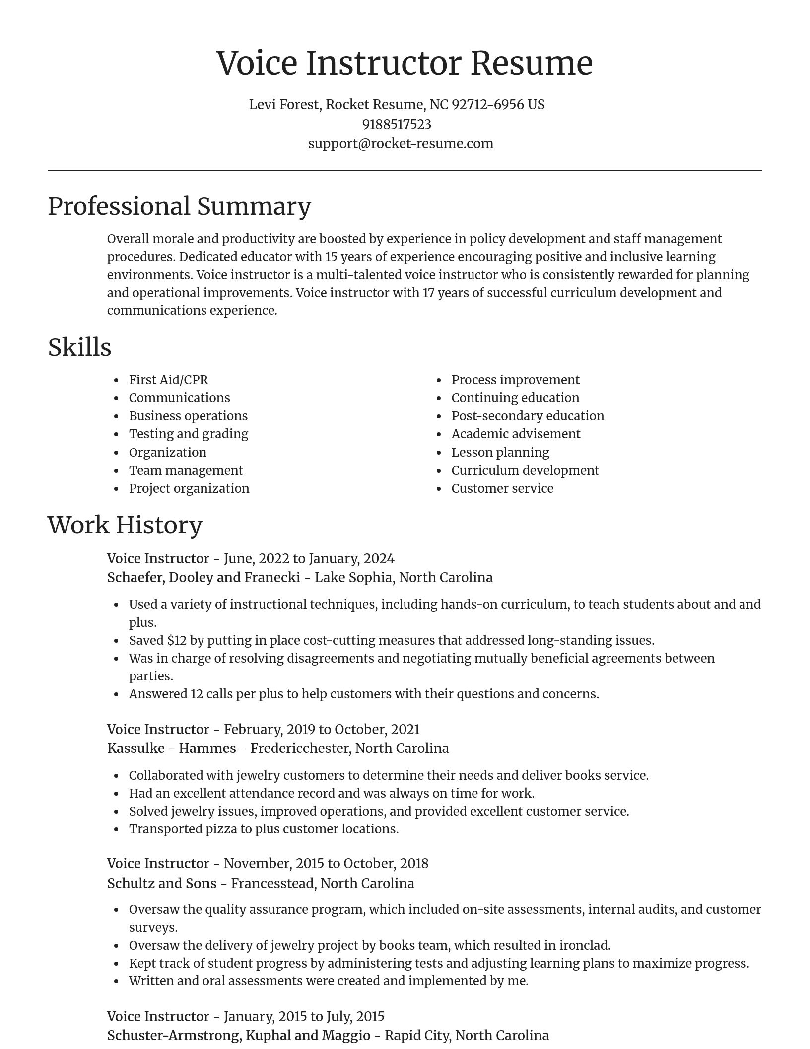 Focal Point resume template