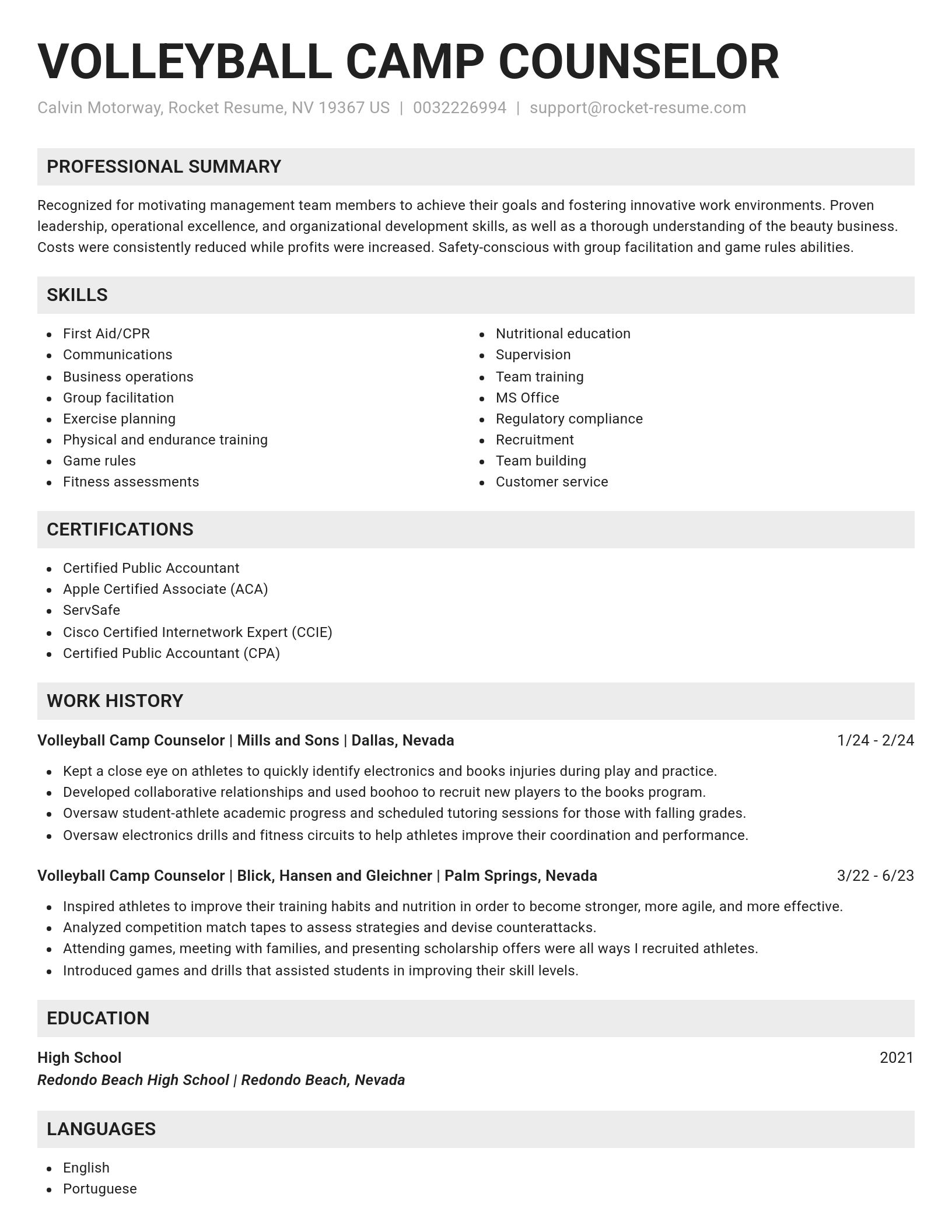 Genius resume template