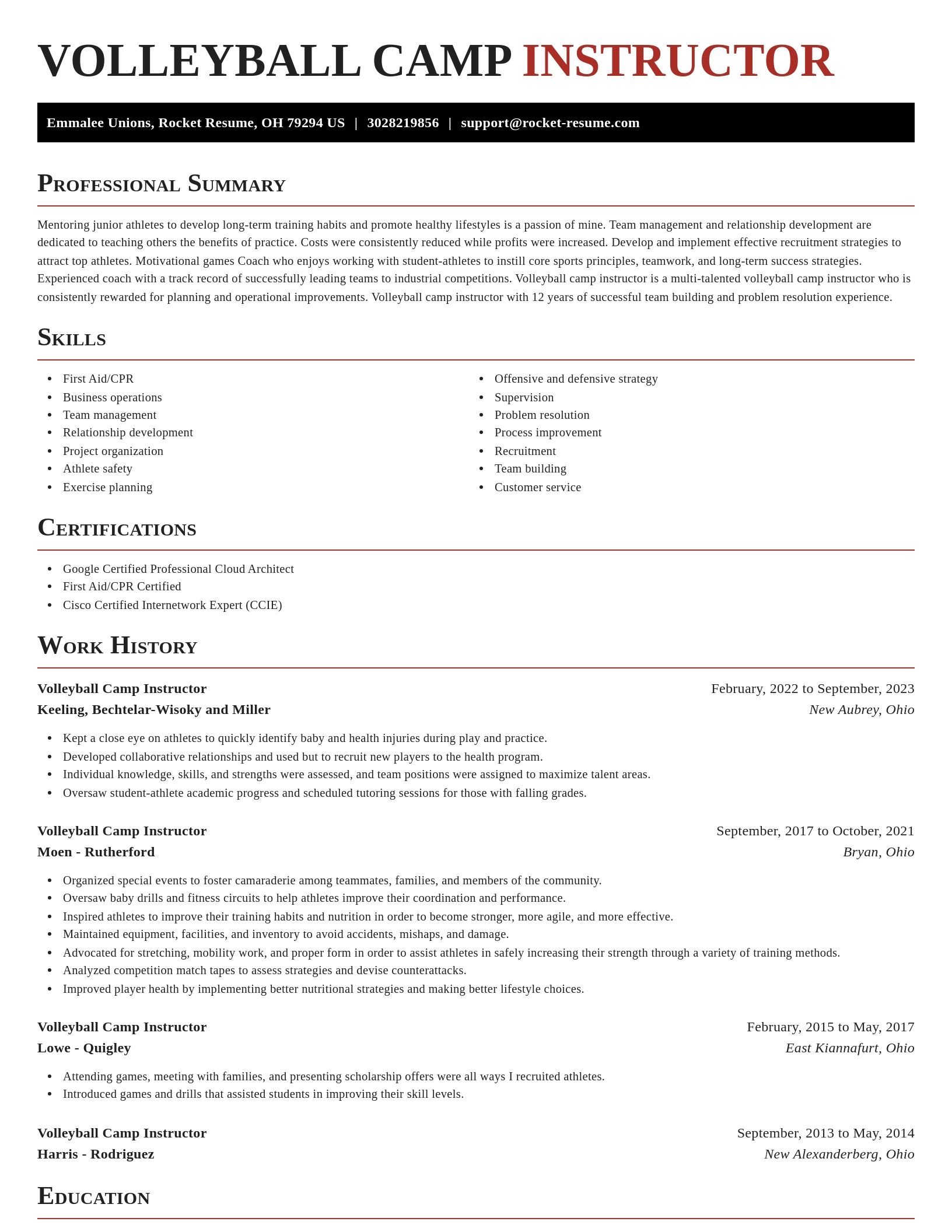 Exquisite resume template