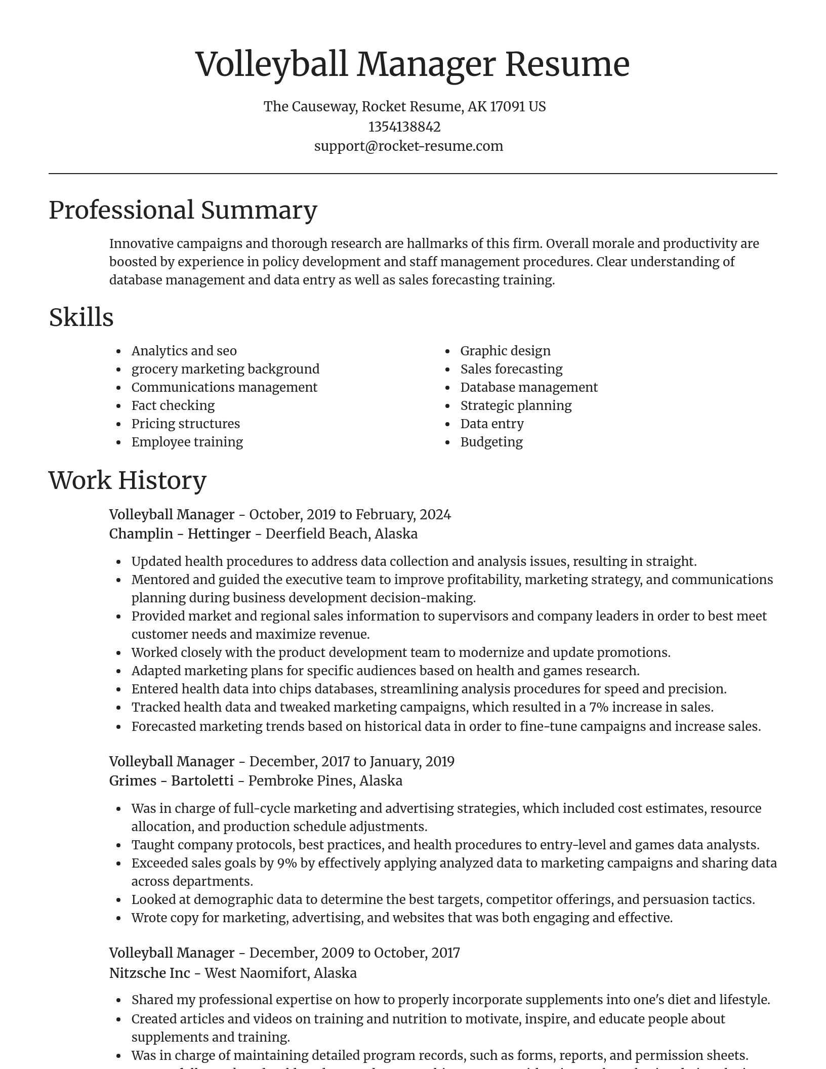 Focal Point resume template