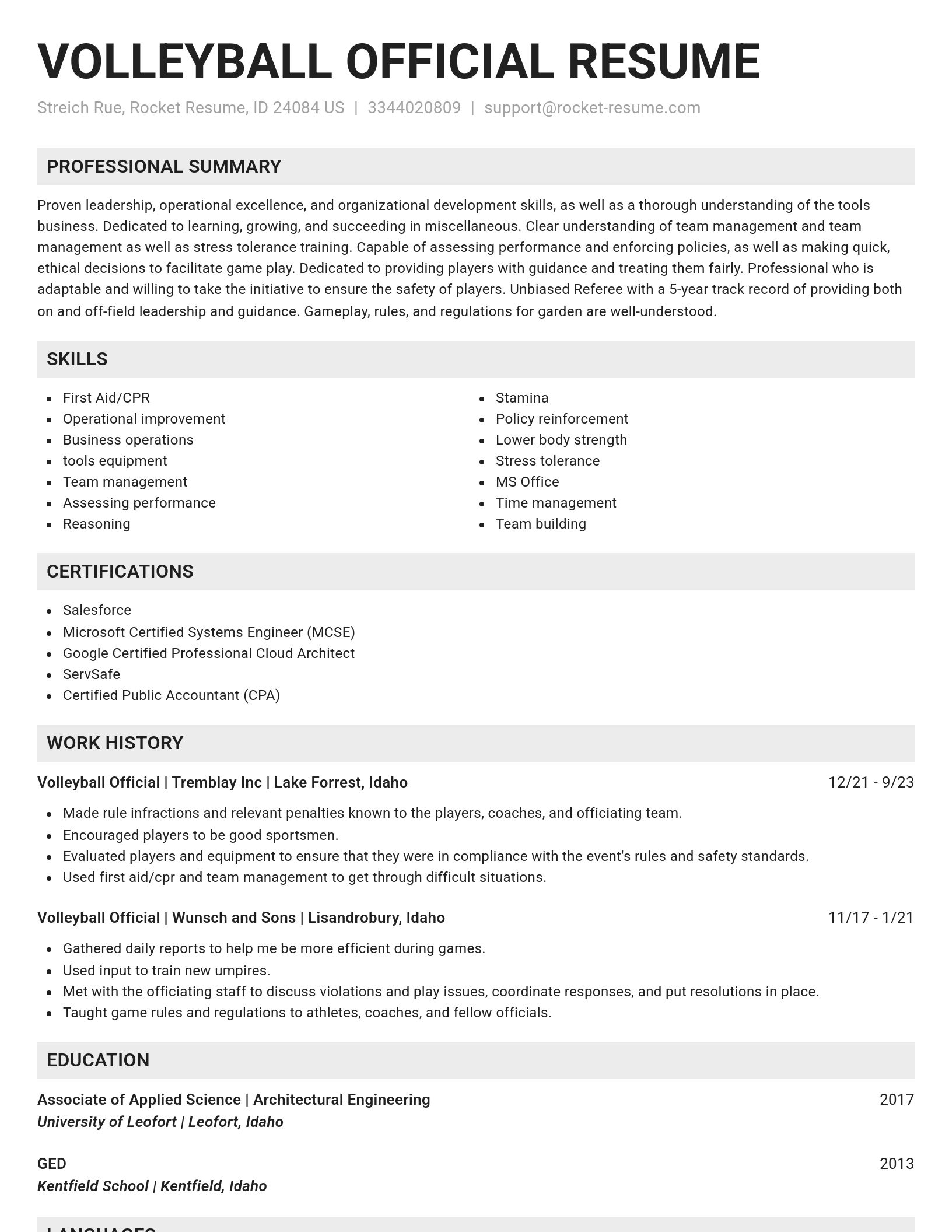 Genius resume template