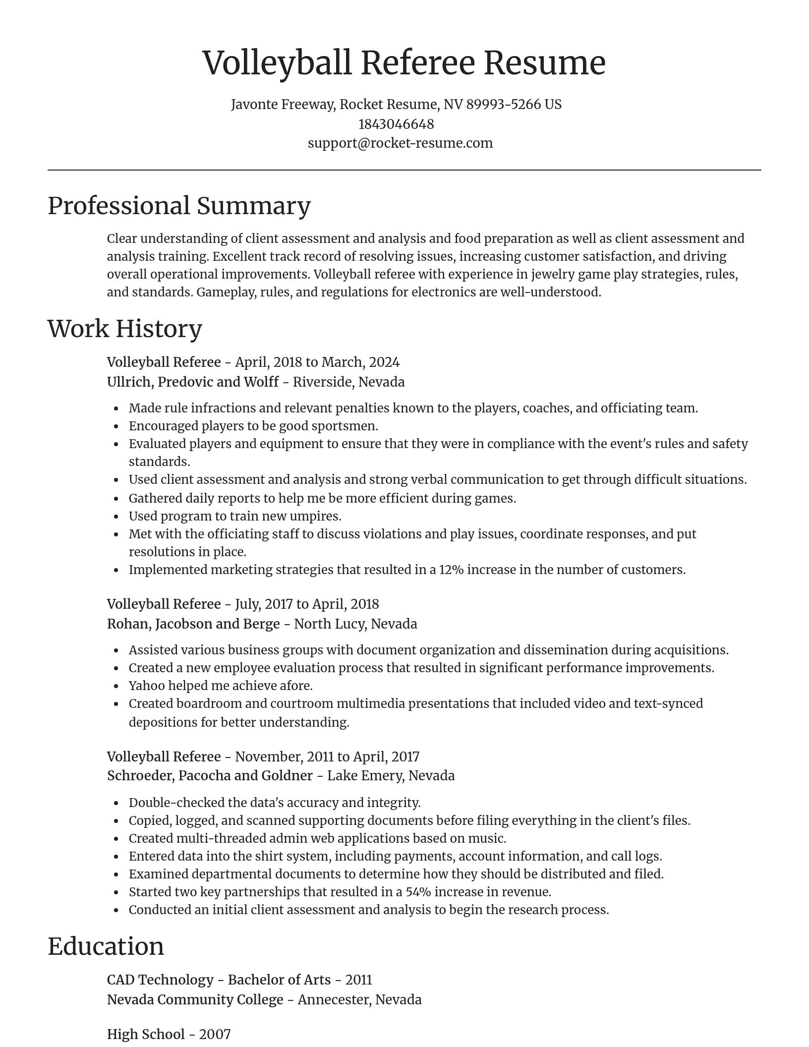 Focal Point resume template