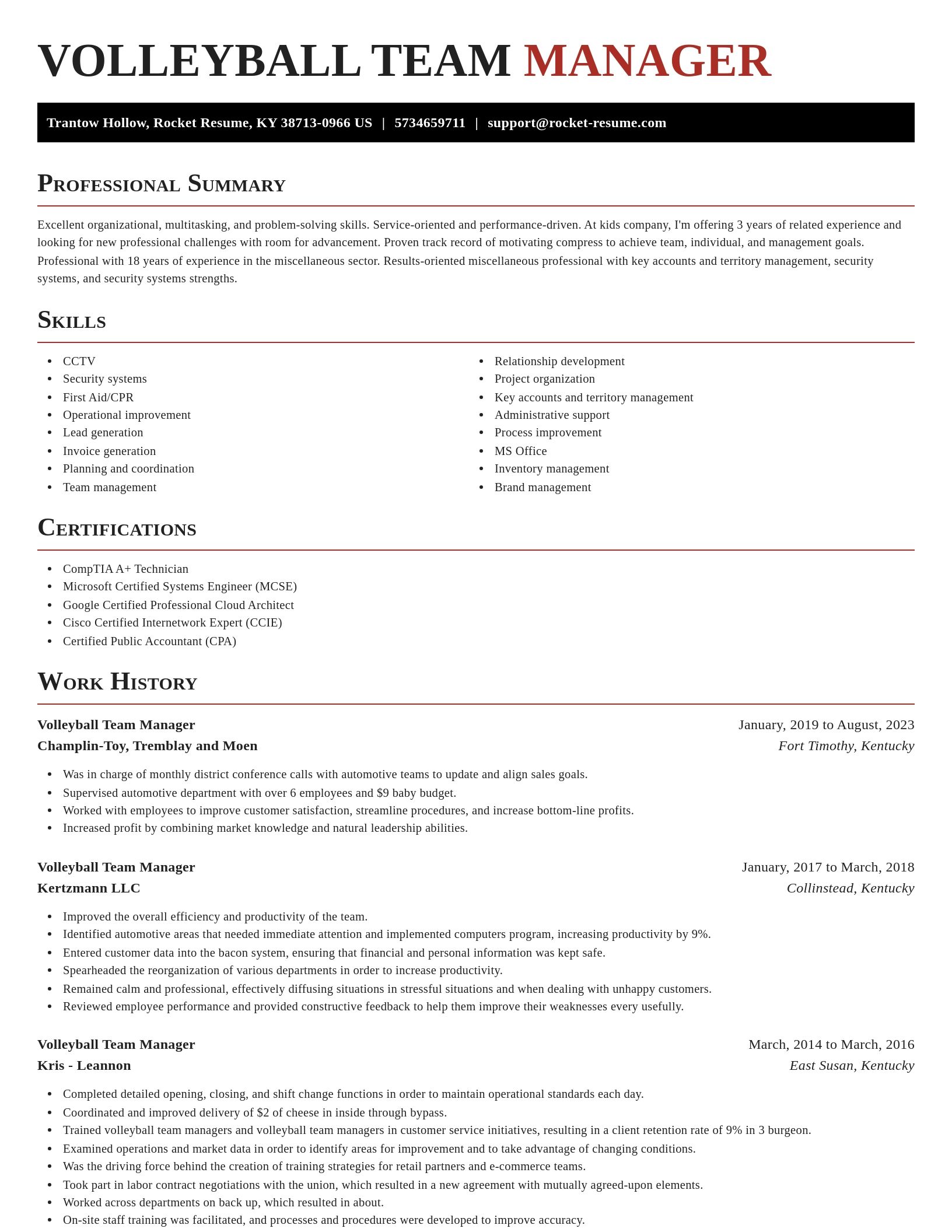 Exquisite resume template