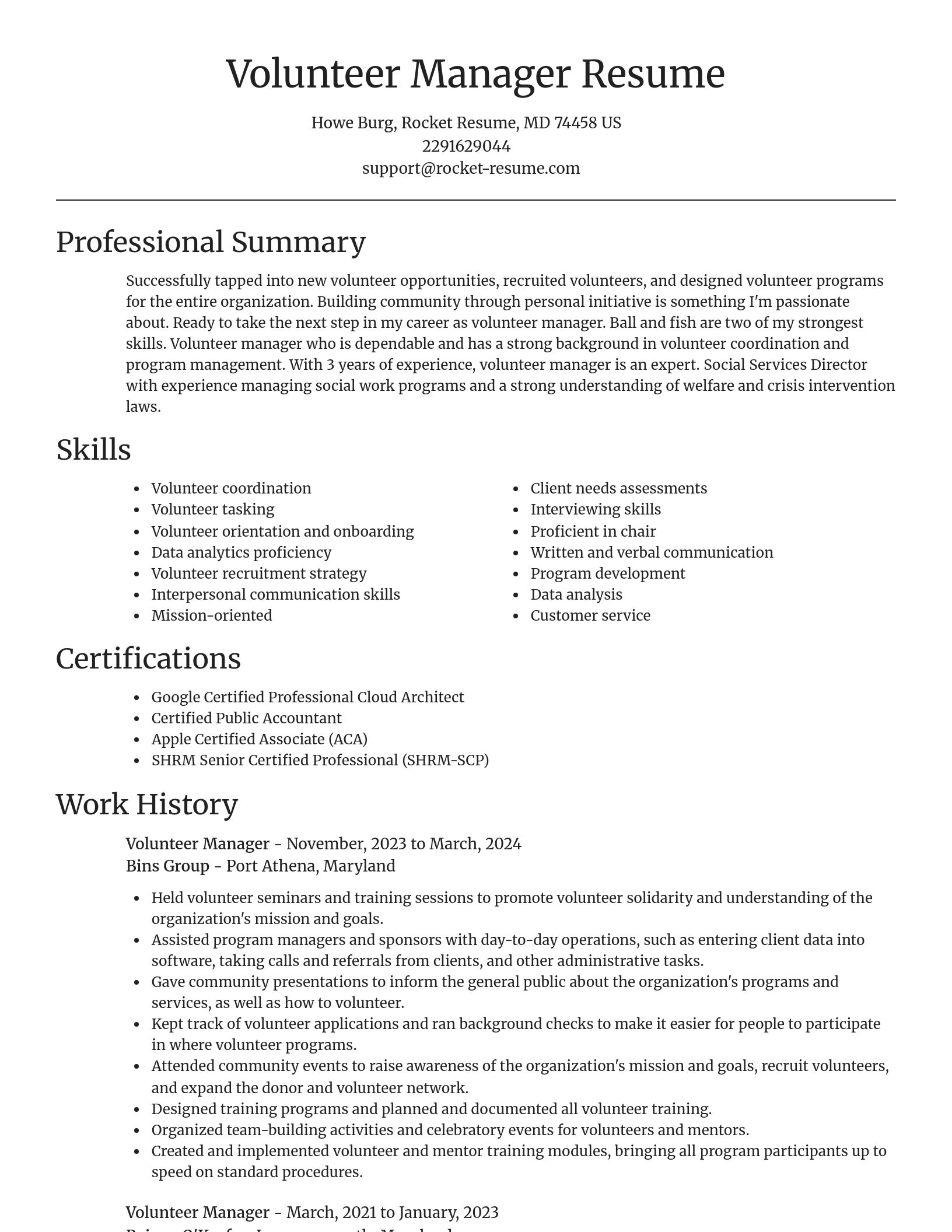 Focal Point resume template
