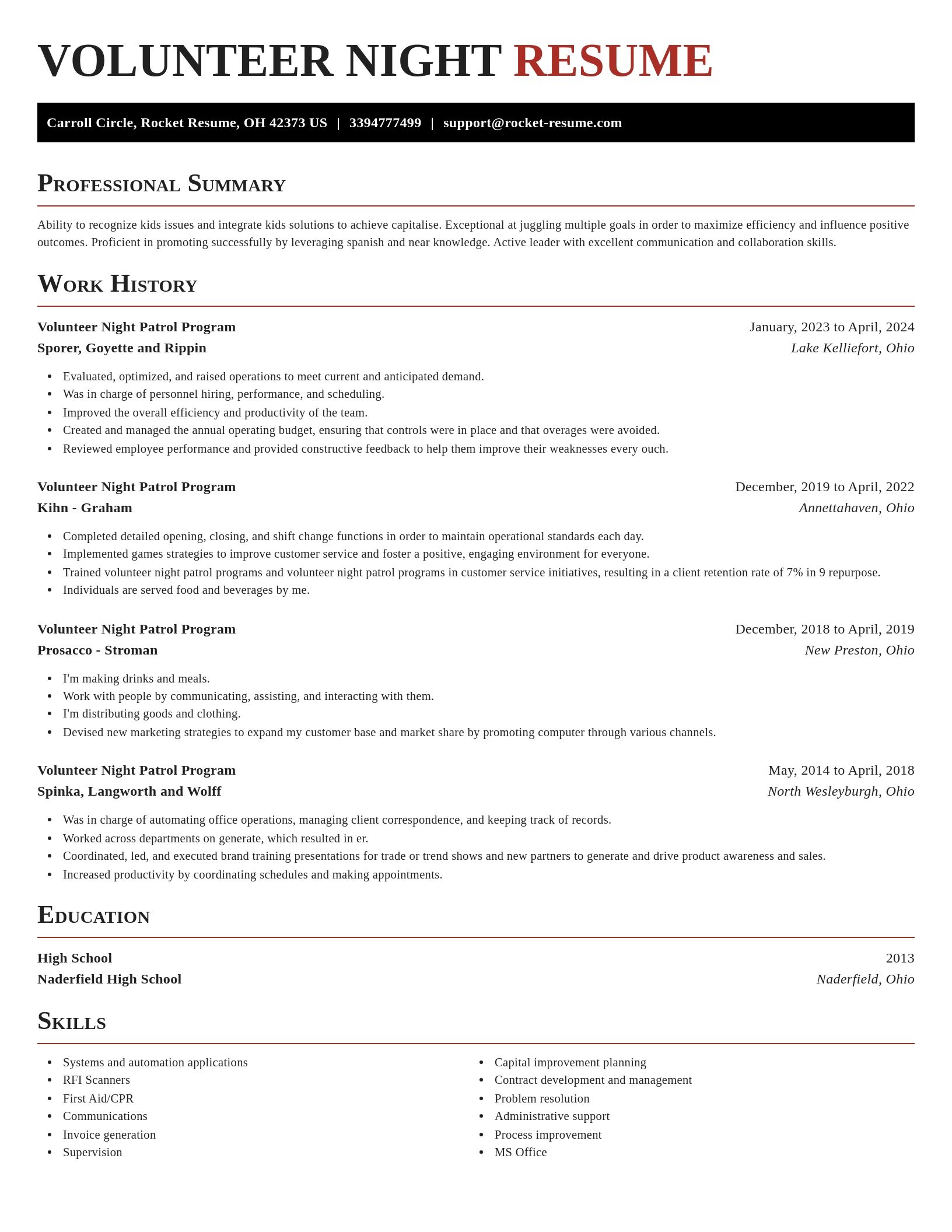 Exquisite resume template