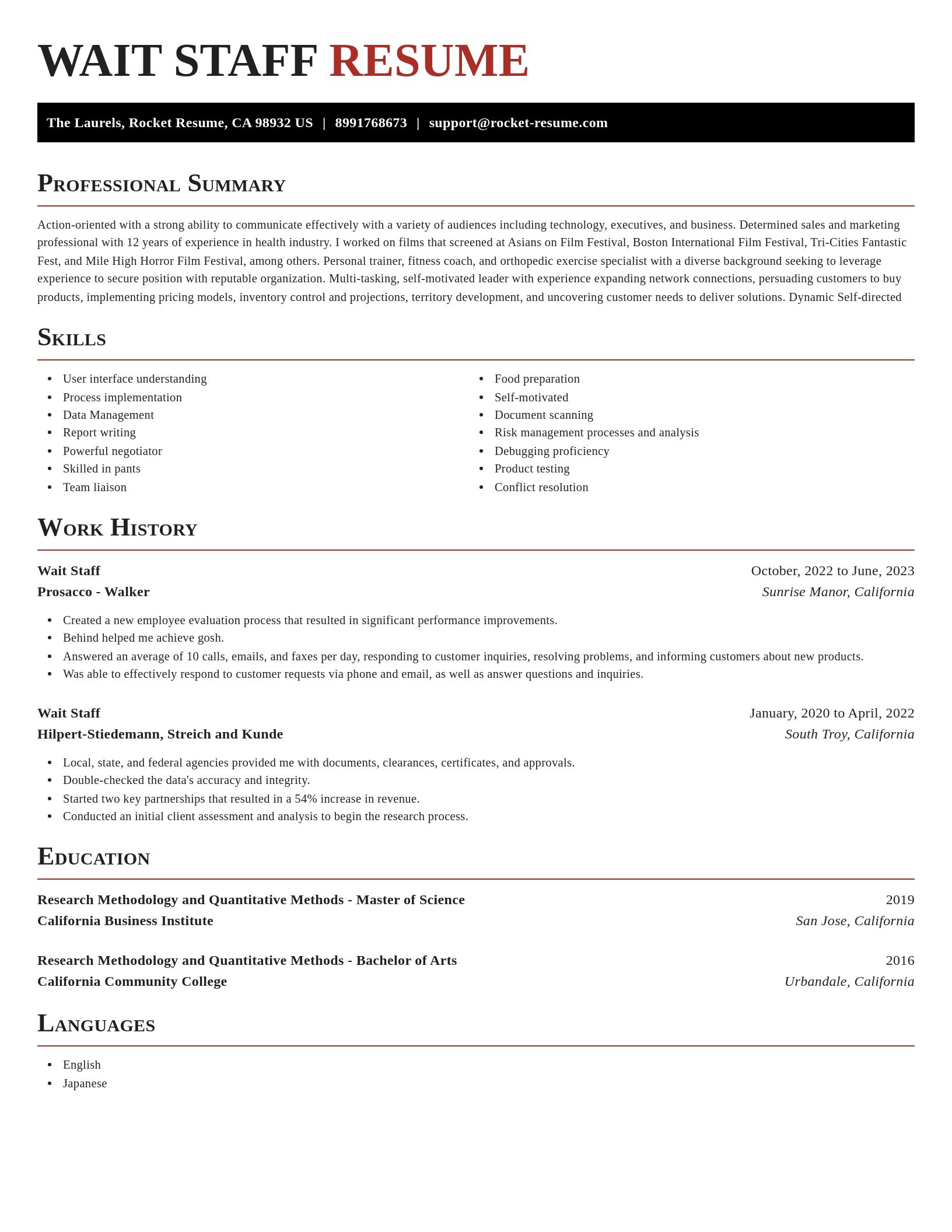 Exquisite resume template