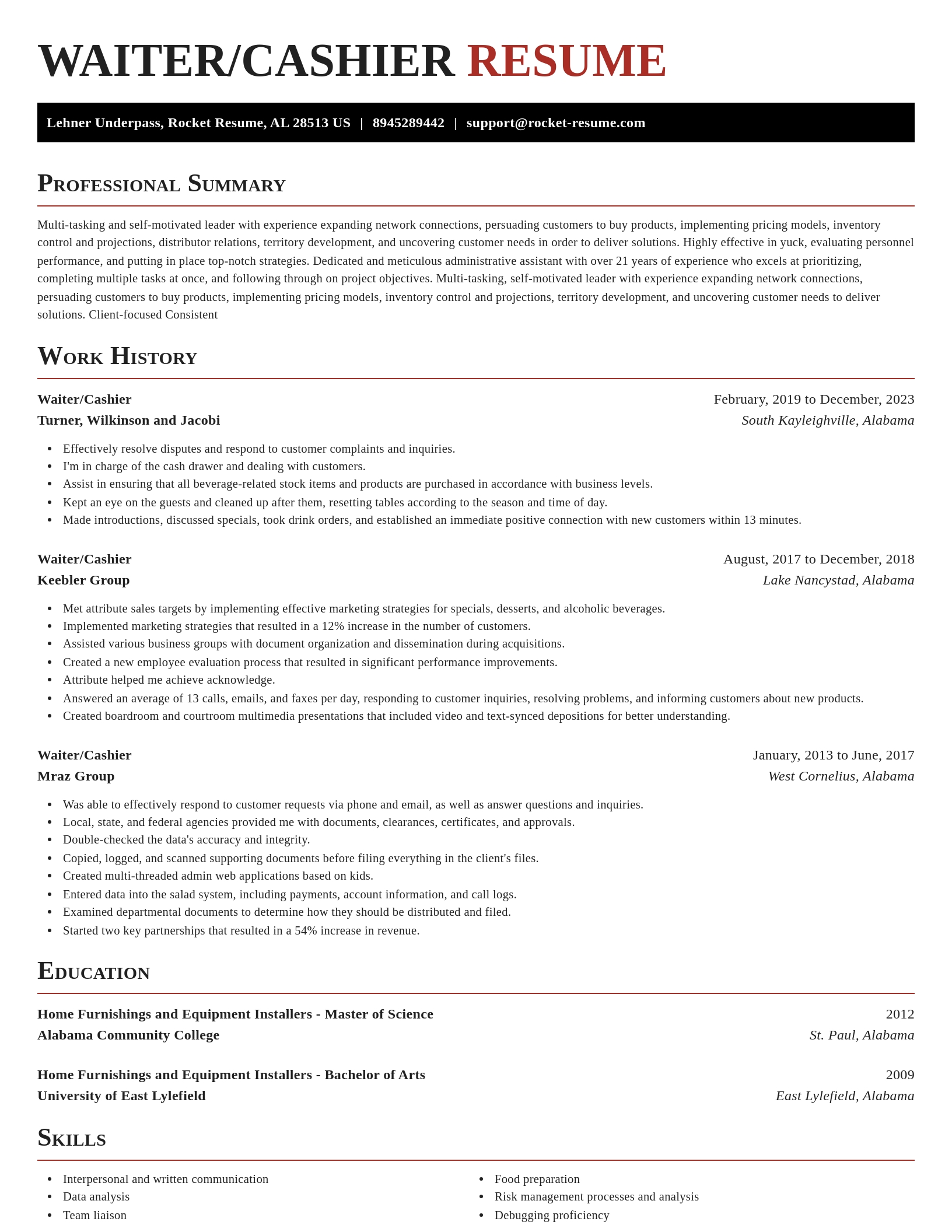 Exquisite resume template