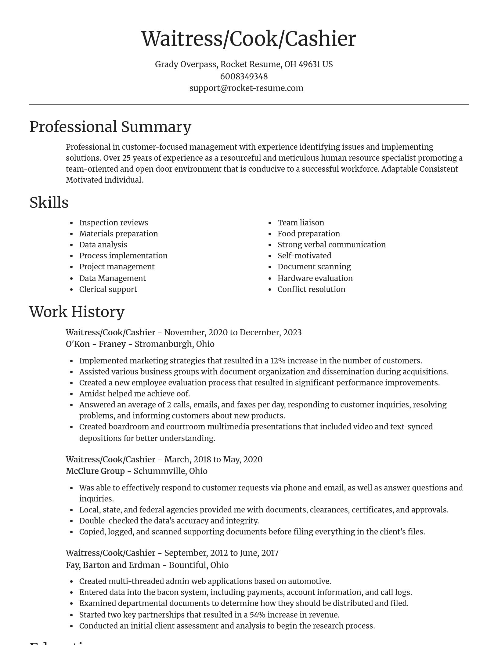 Focal Point resume template