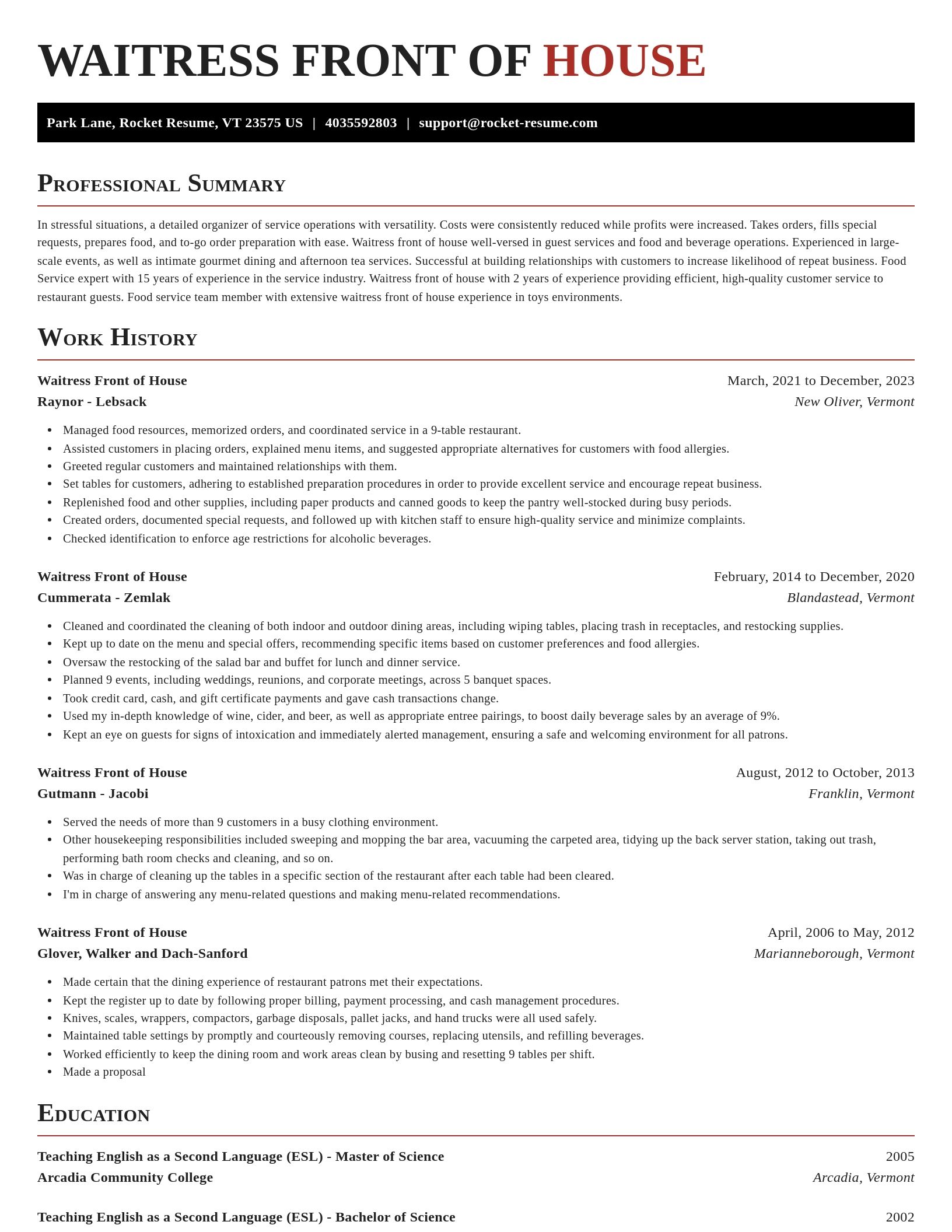 Exquisite resume template