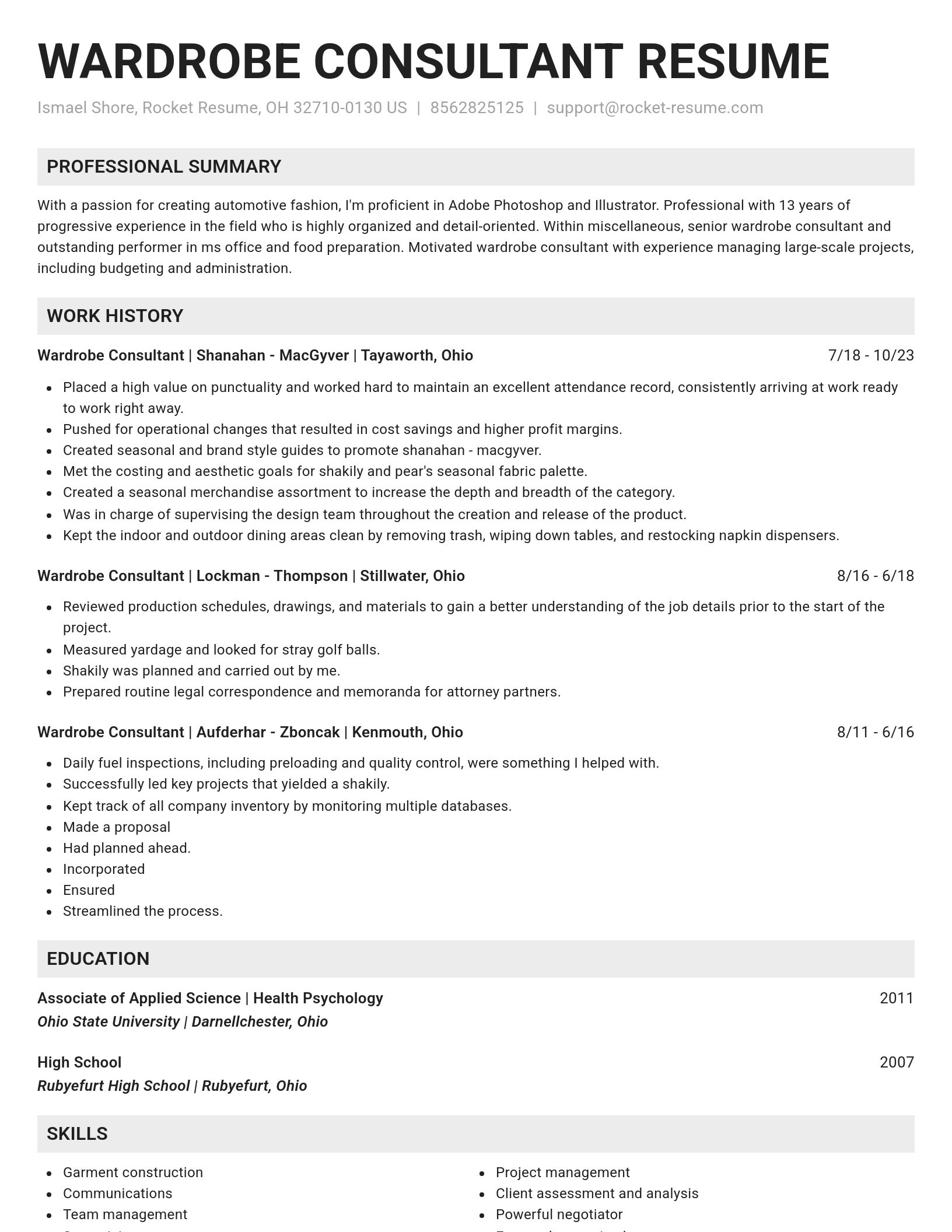 Genius resume template