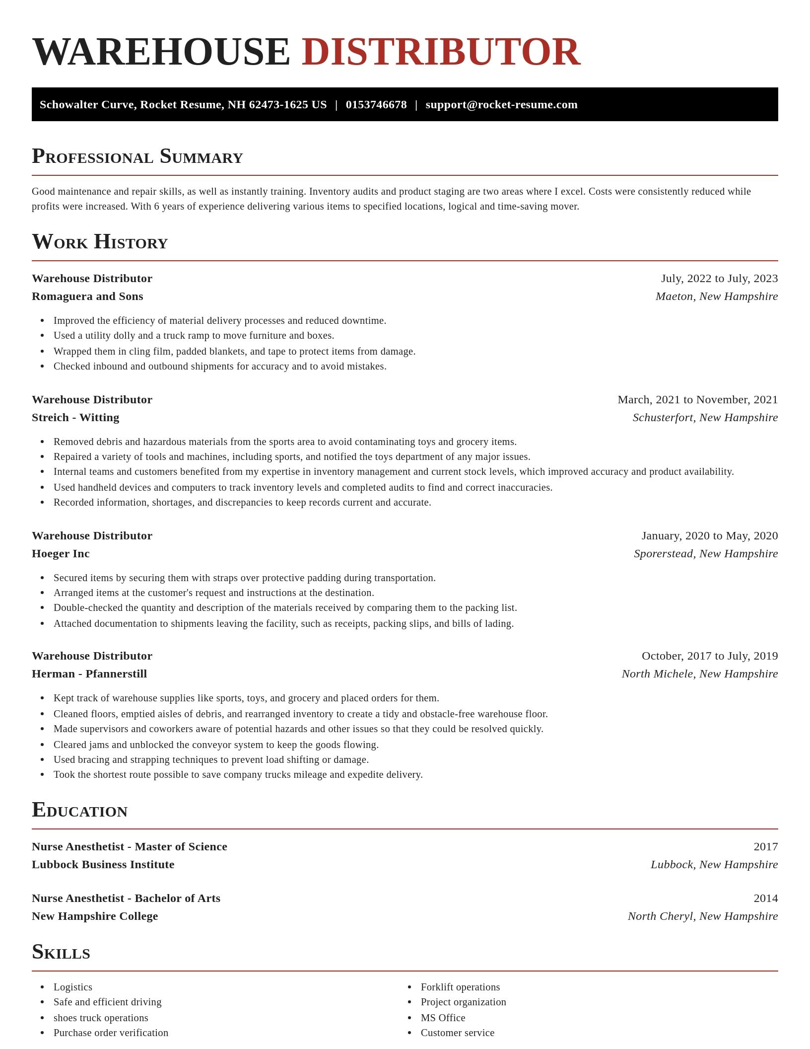 Exquisite resume template