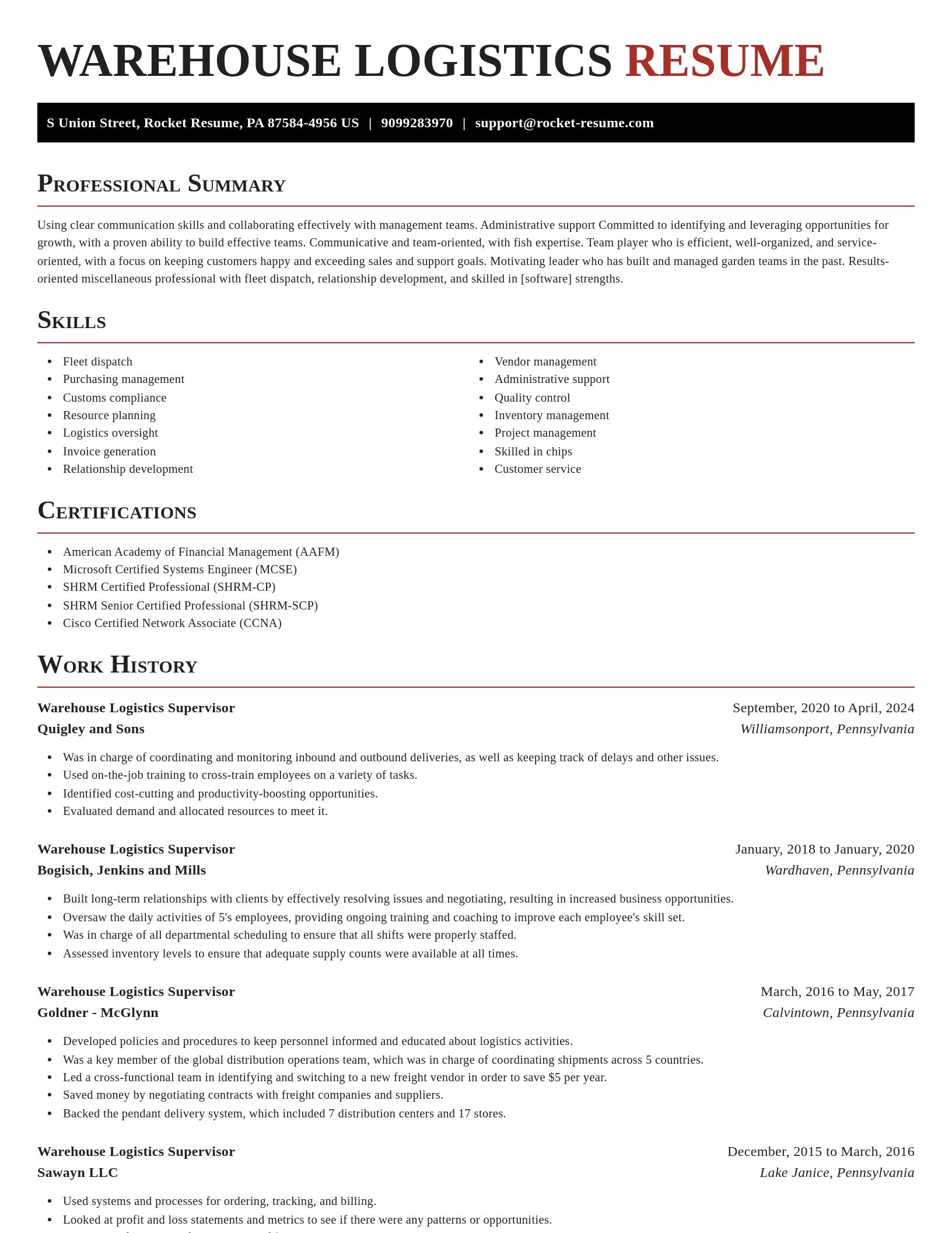 Exquisite resume template