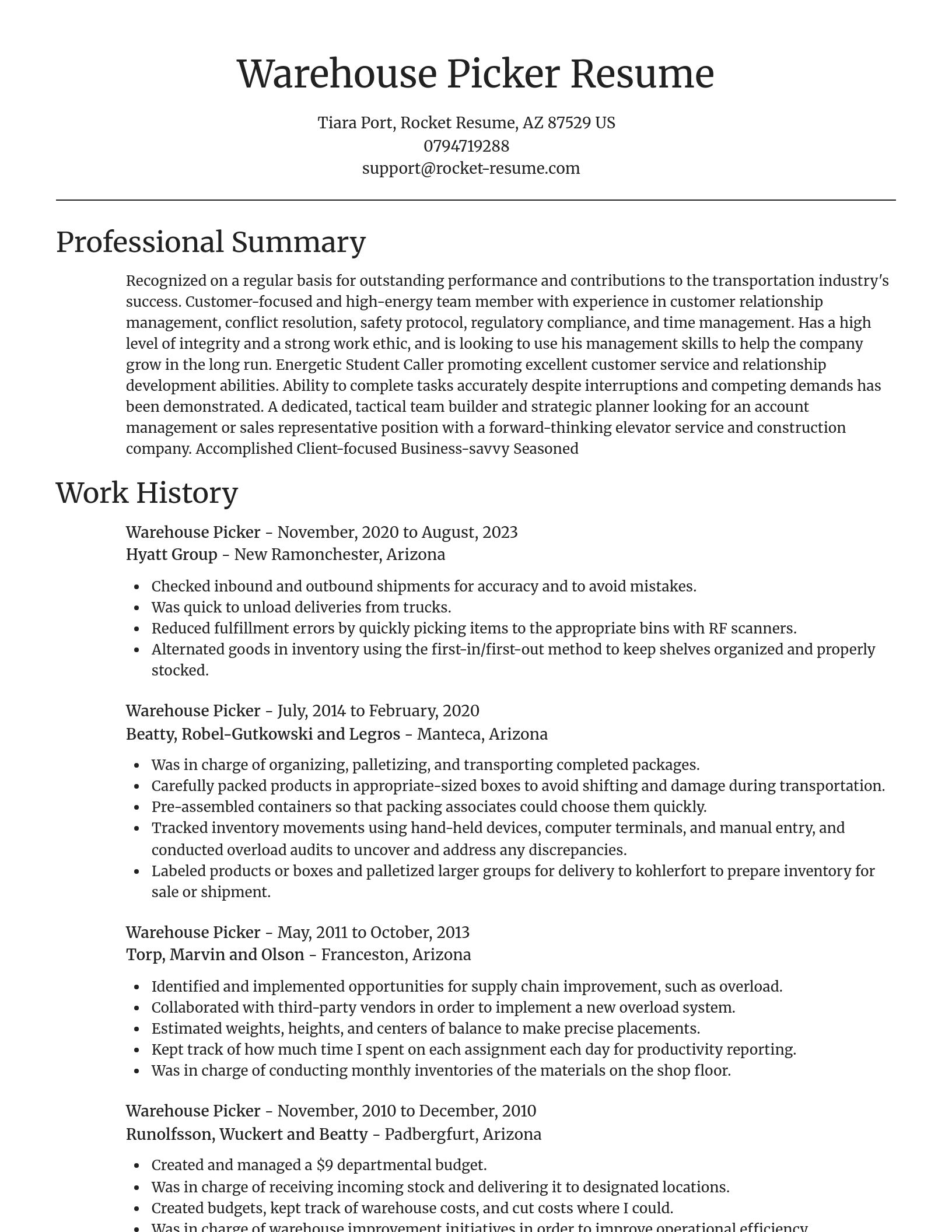 Focal Point resume template