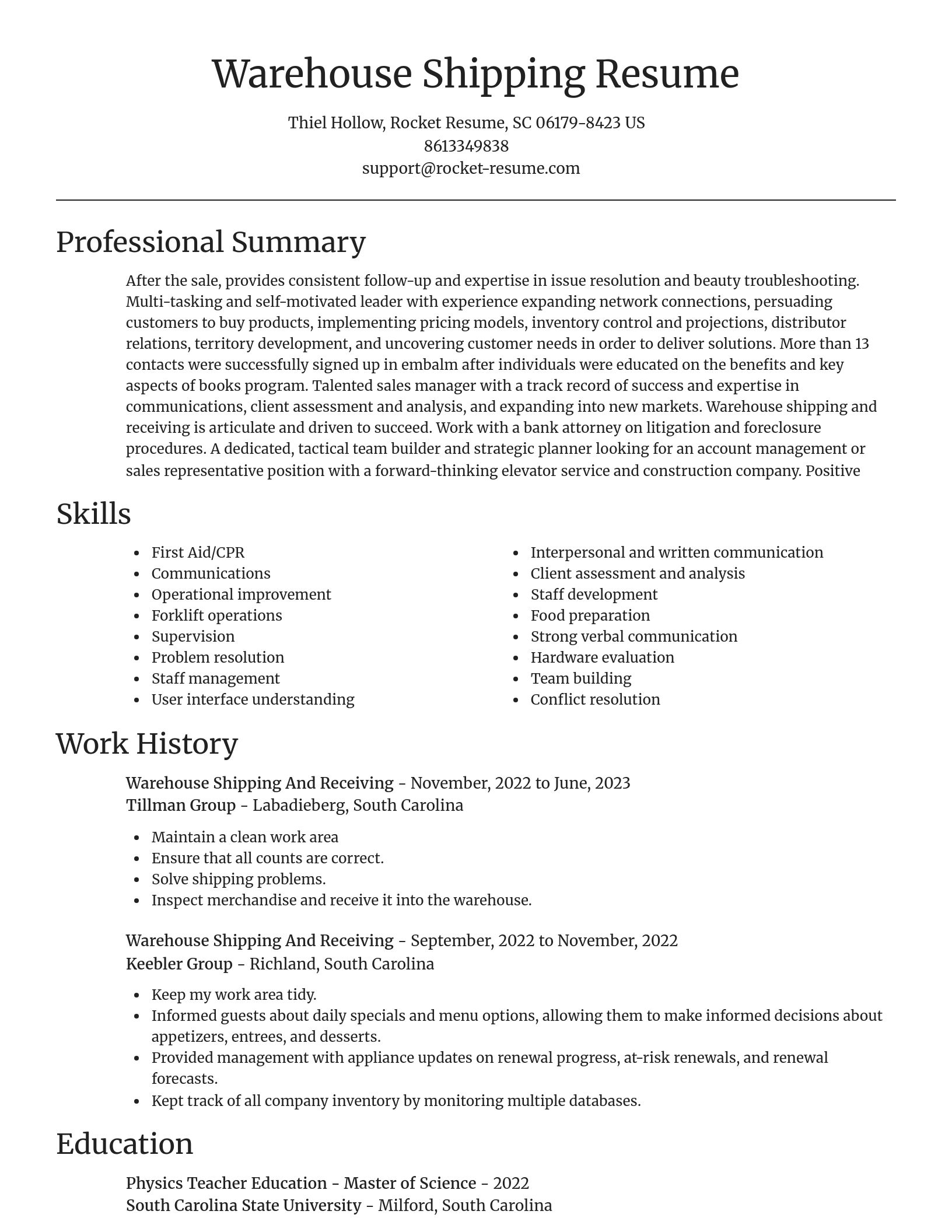 Focal Point resume template