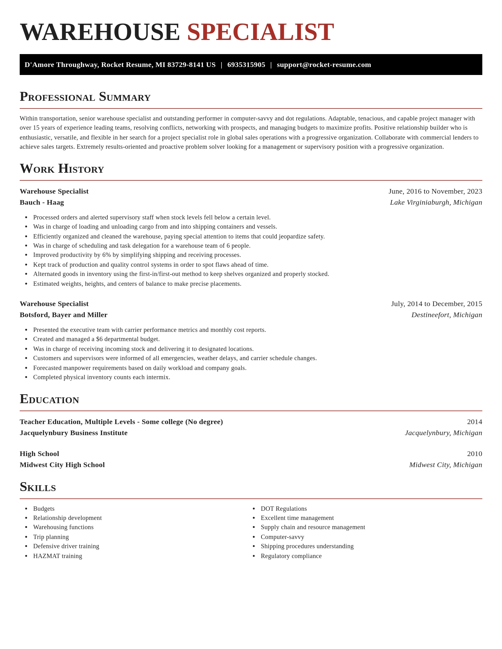 Exquisite resume template