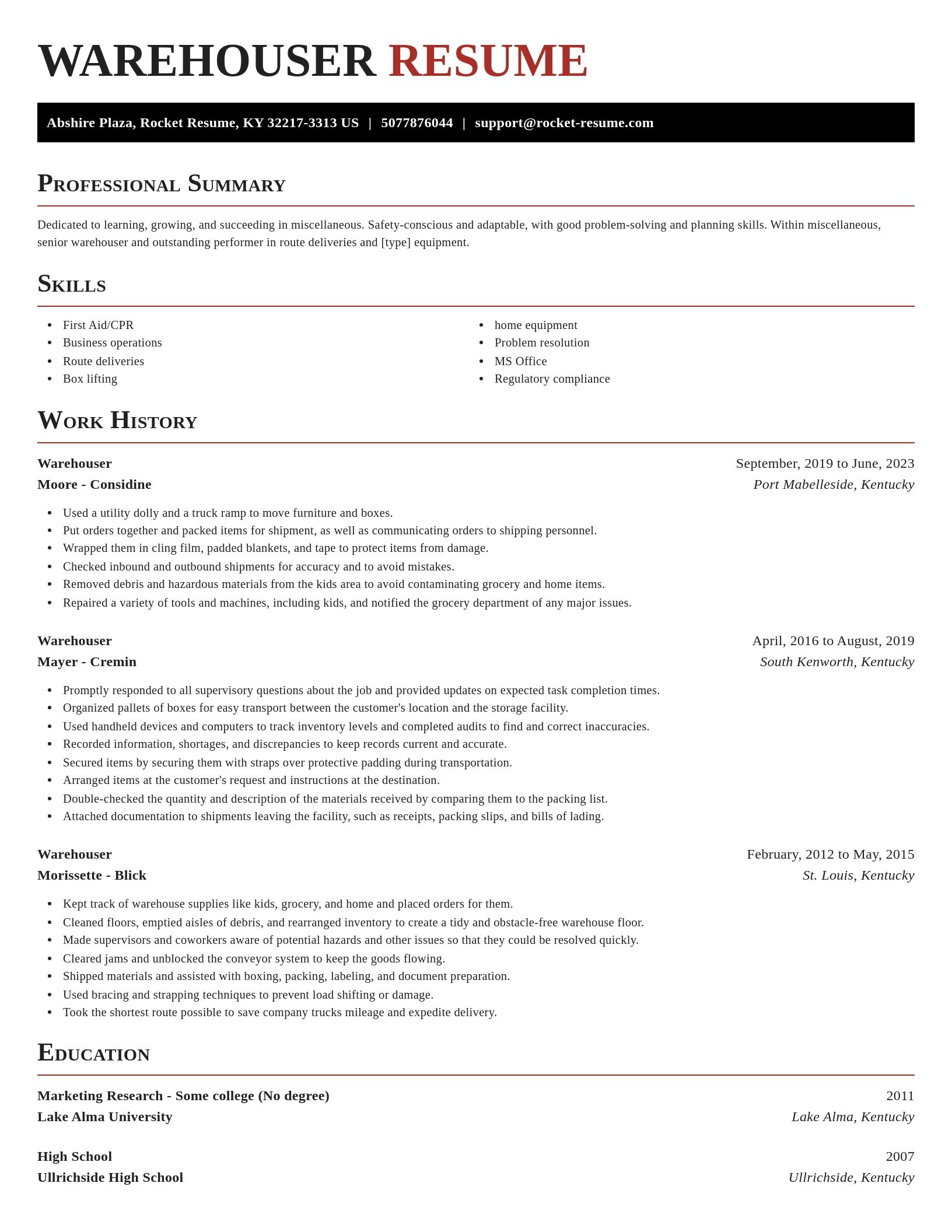 Exquisite resume template
