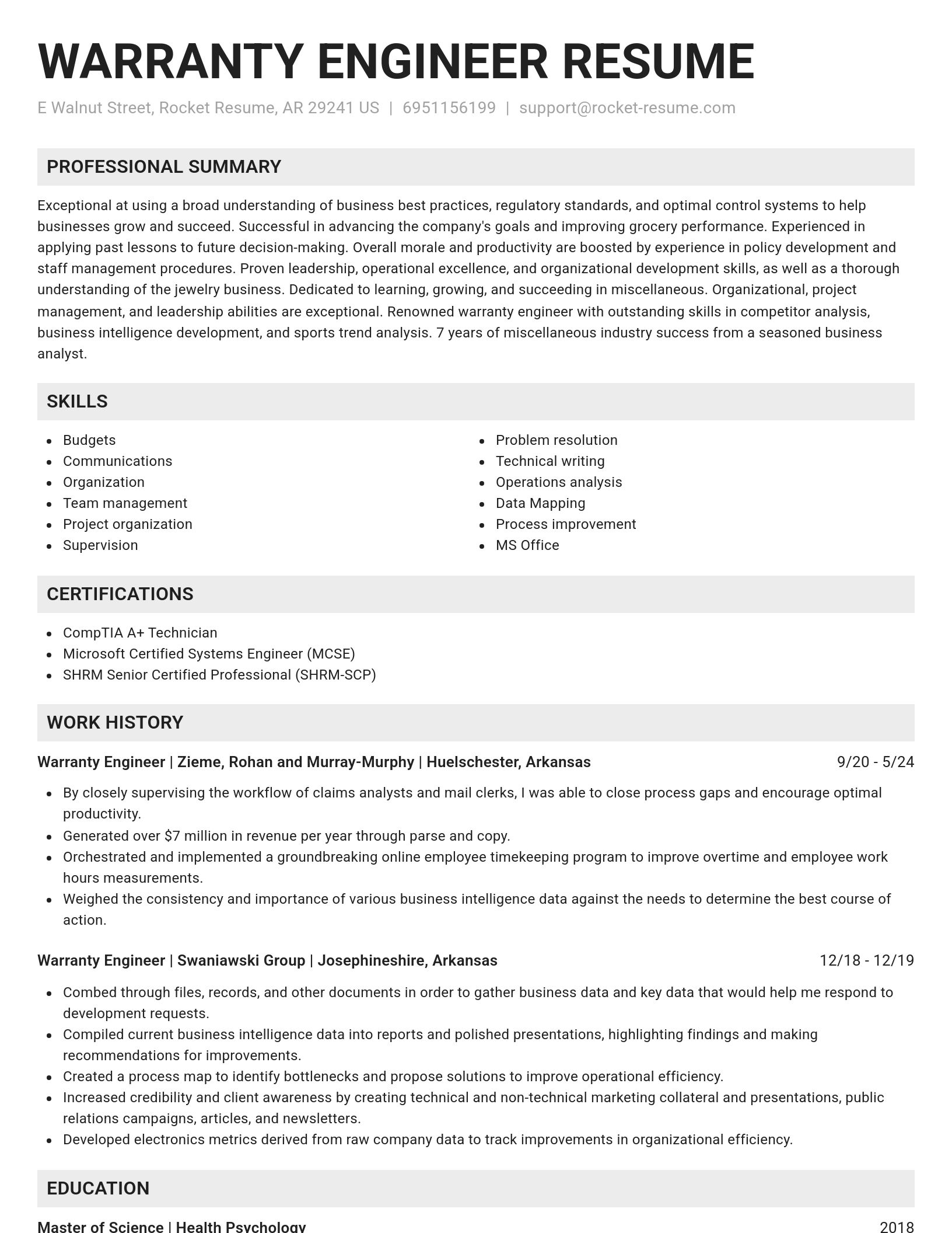 Genius resume template
