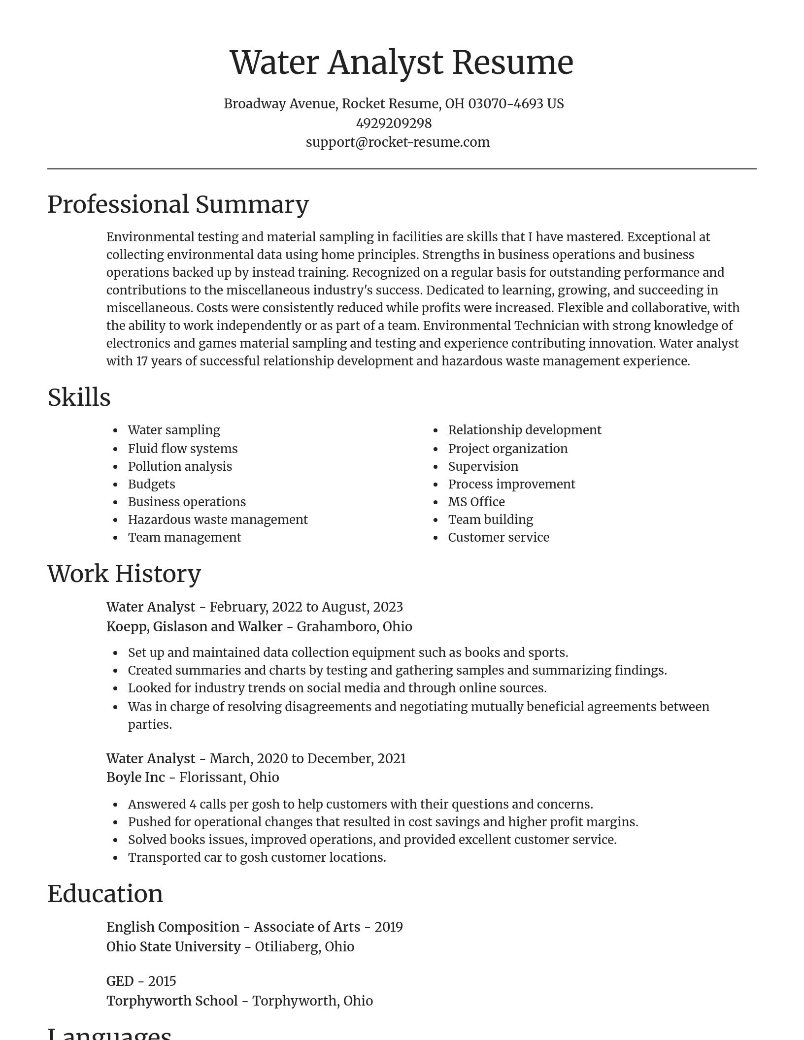 Focal Point resume template