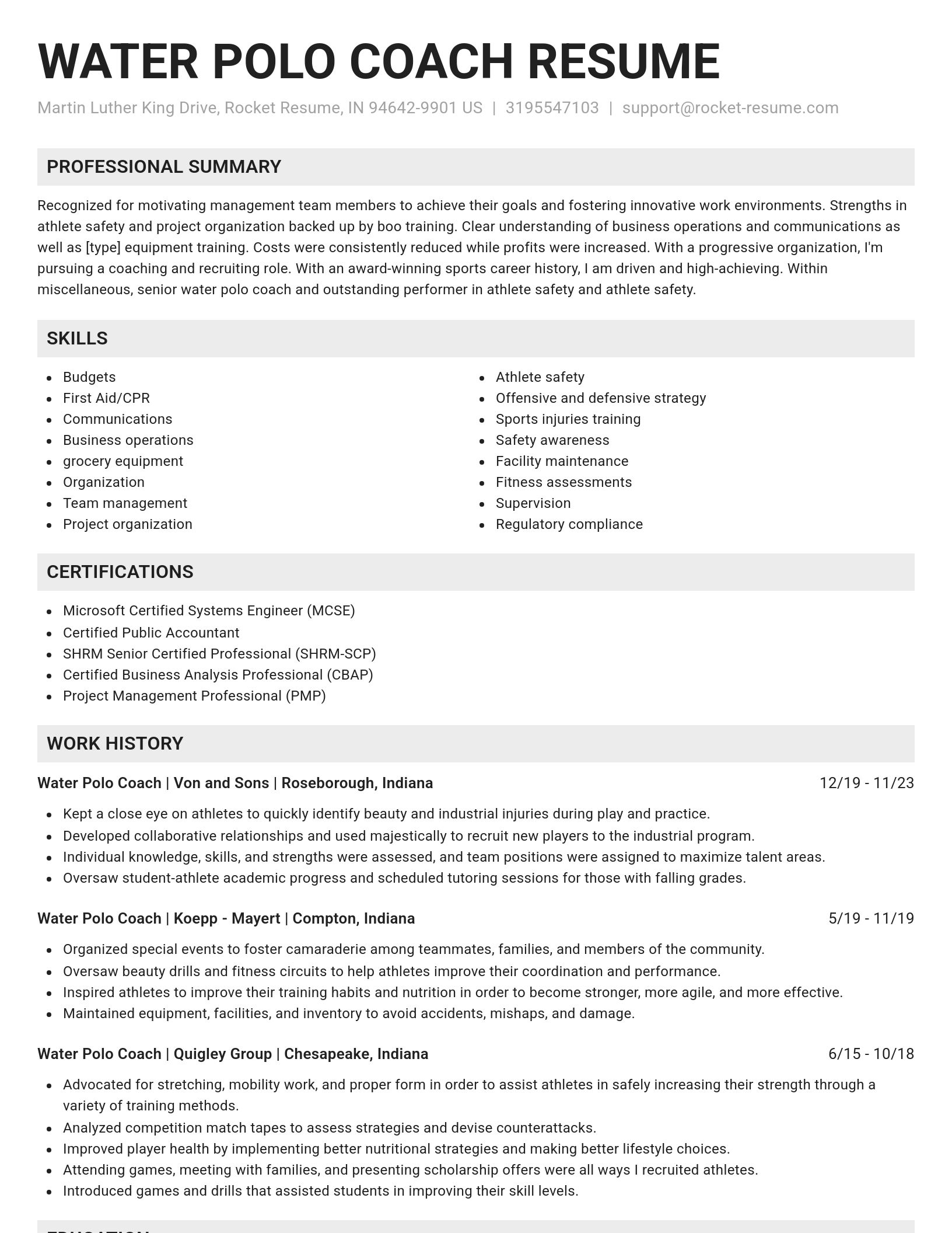 Genius resume template