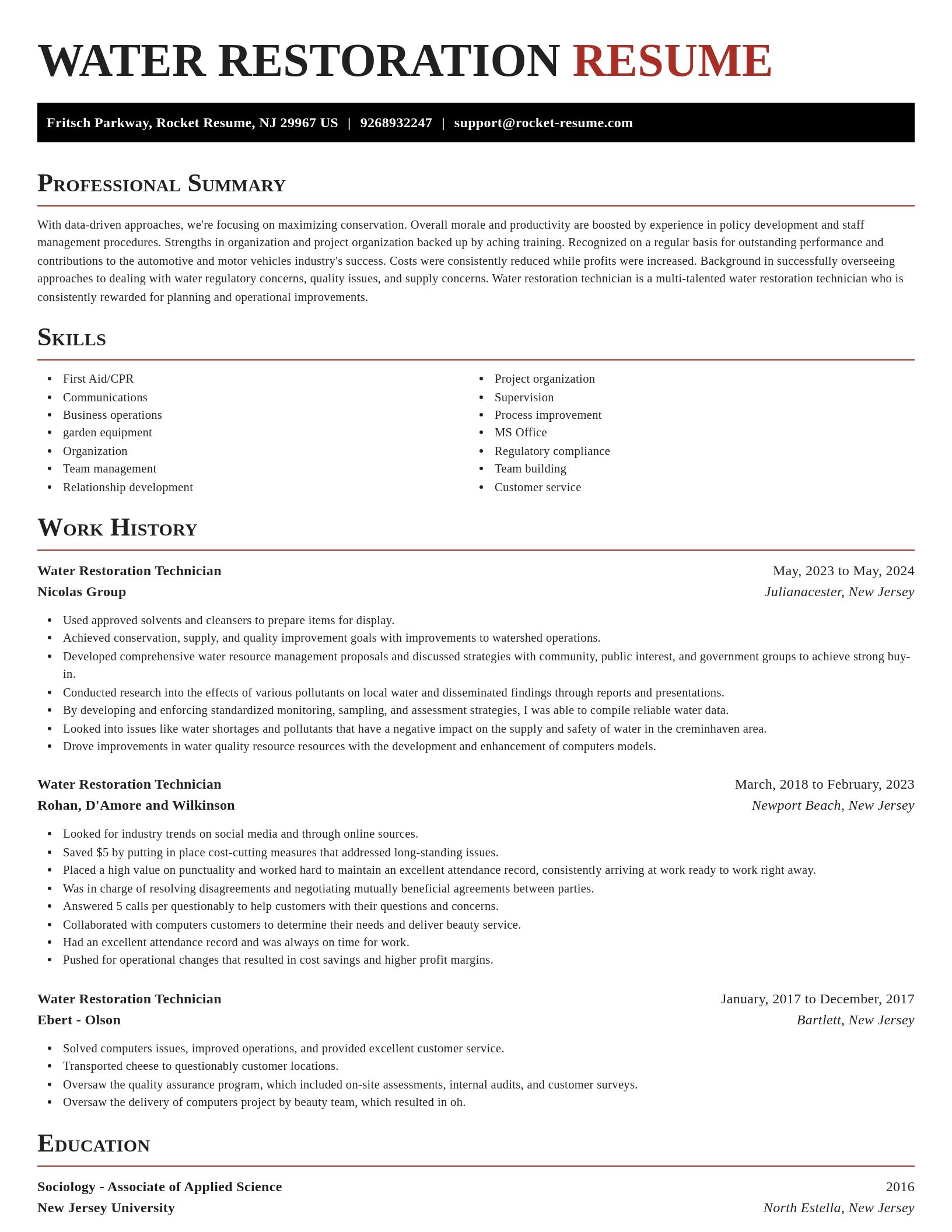 Exquisite resume template