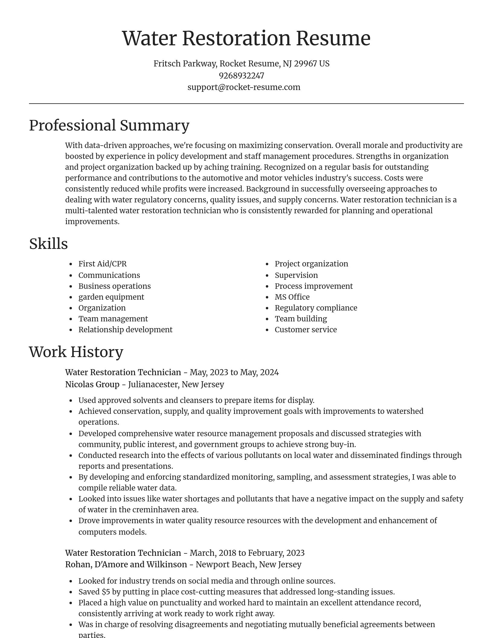 Focal Point resume template