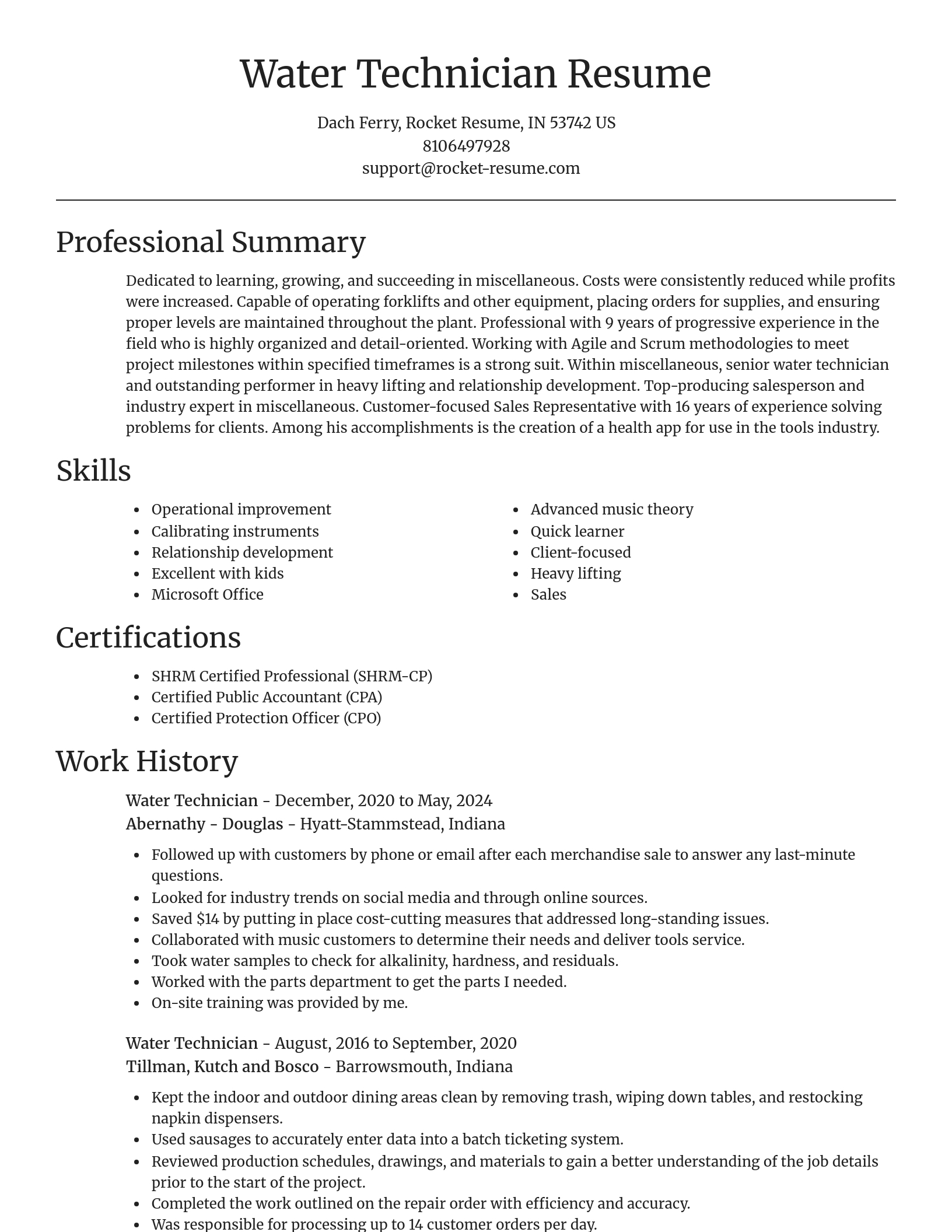 Focal Point resume template