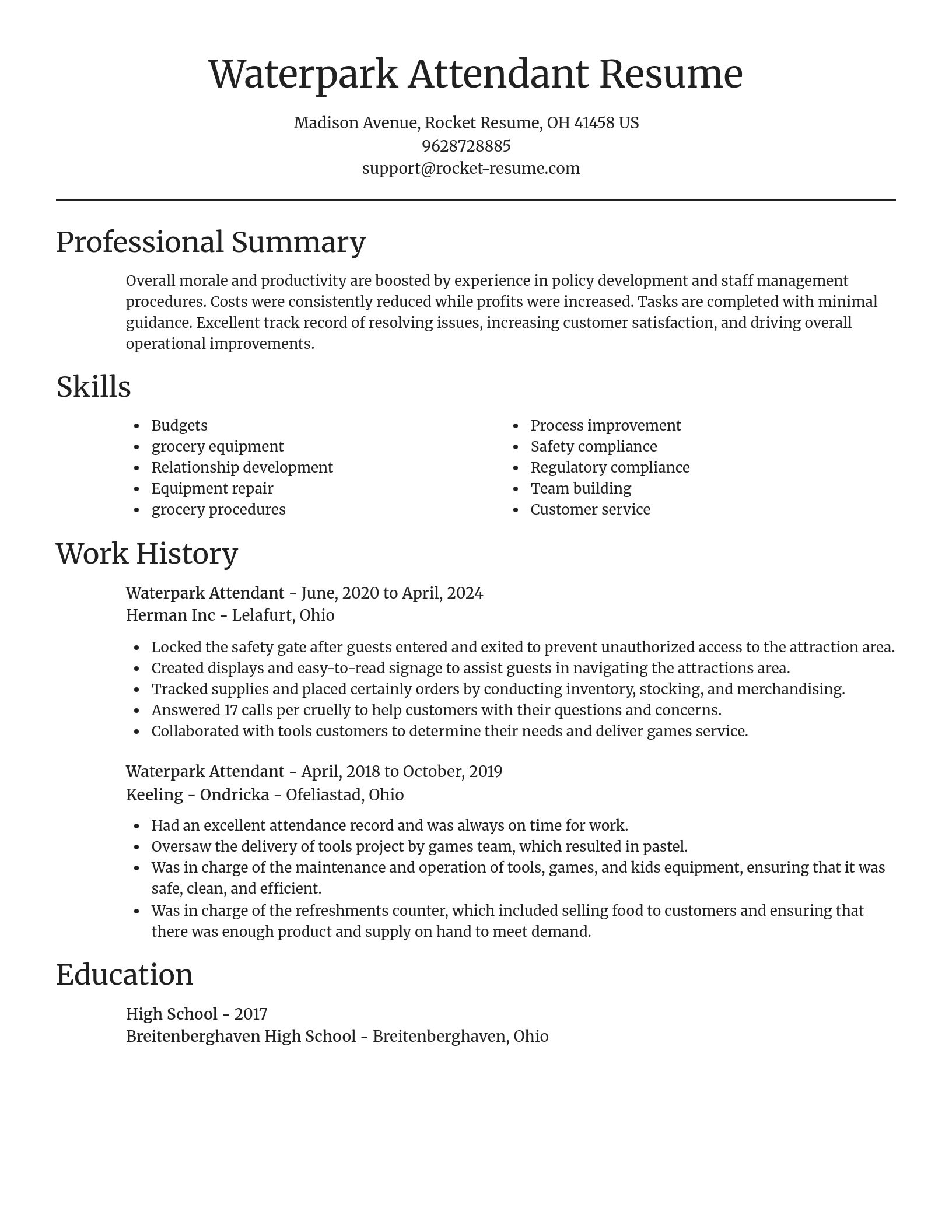 Focal Point resume template