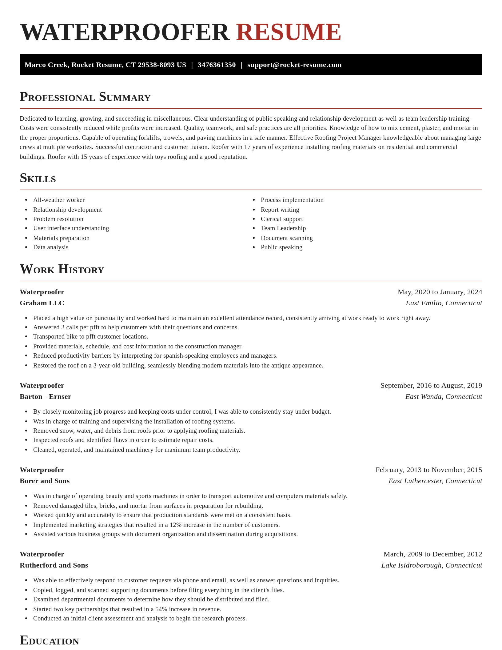 Exquisite resume template