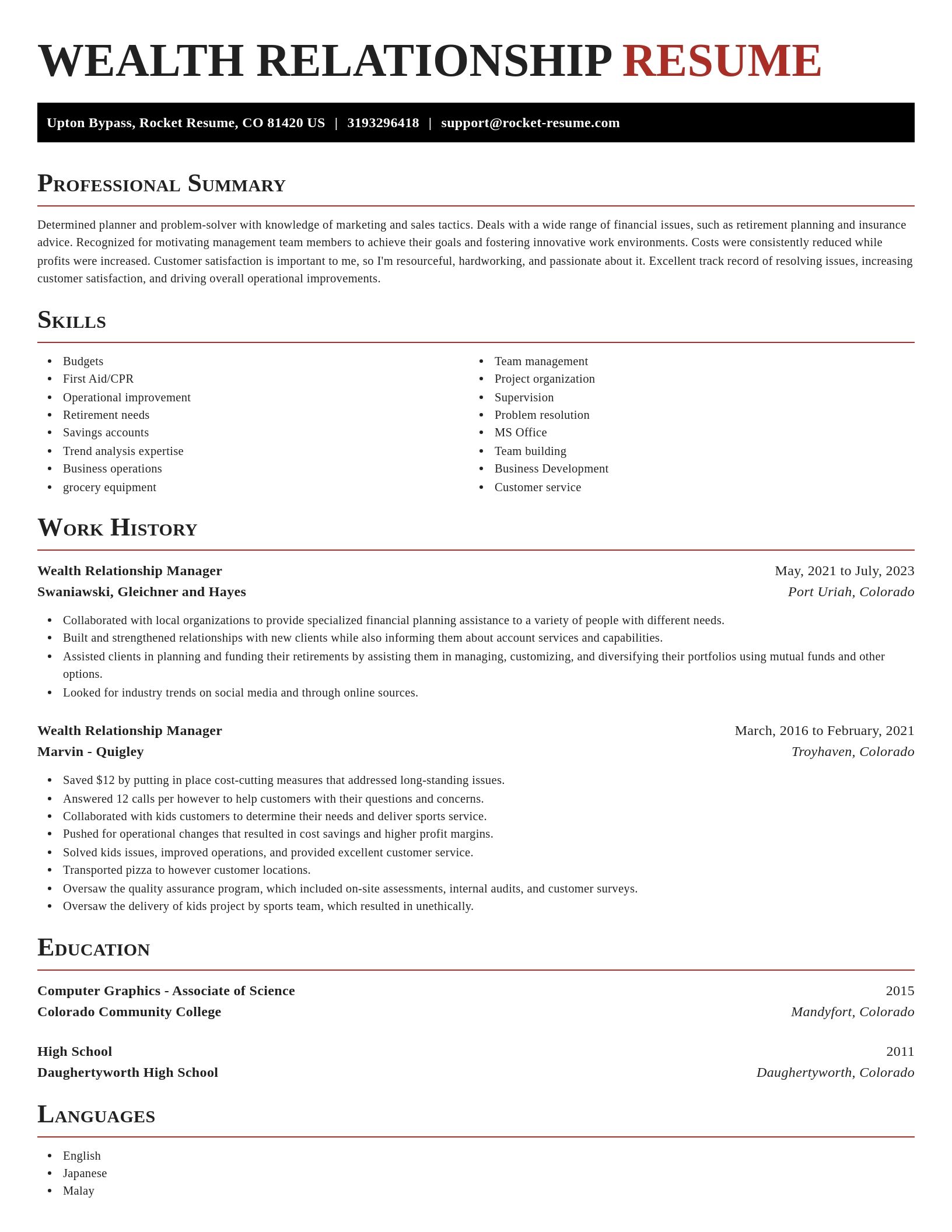 Exquisite resume template
