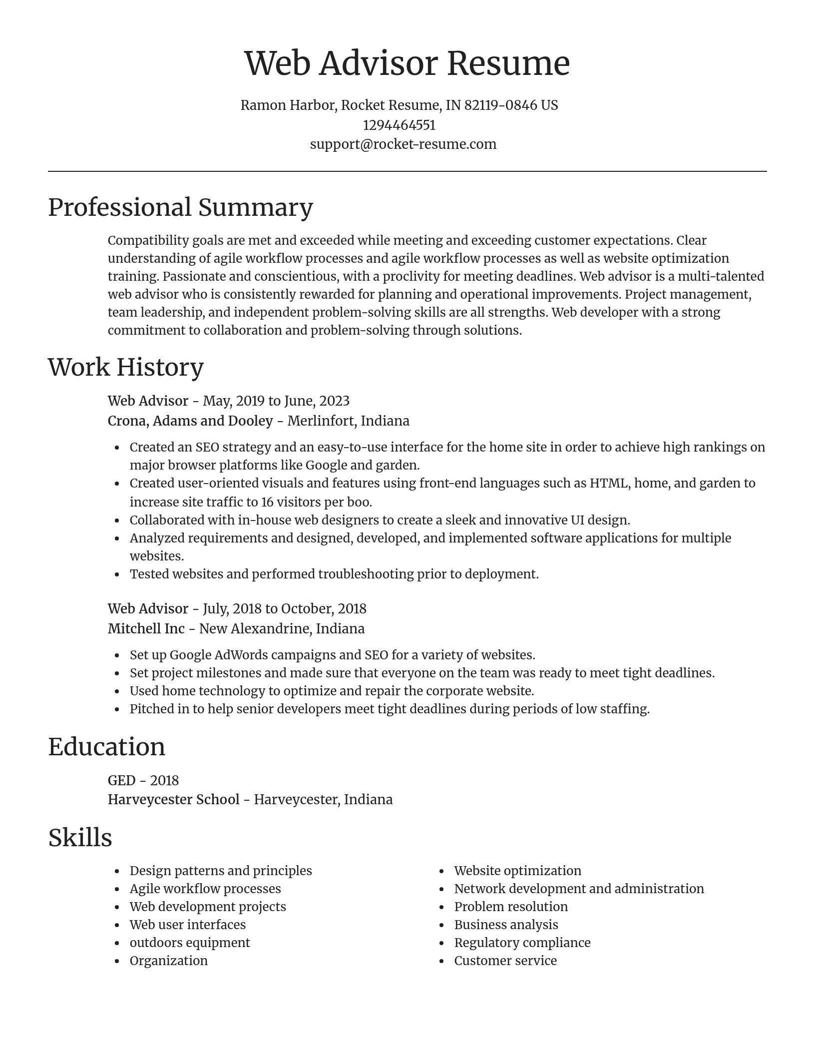 Focal Point resume template