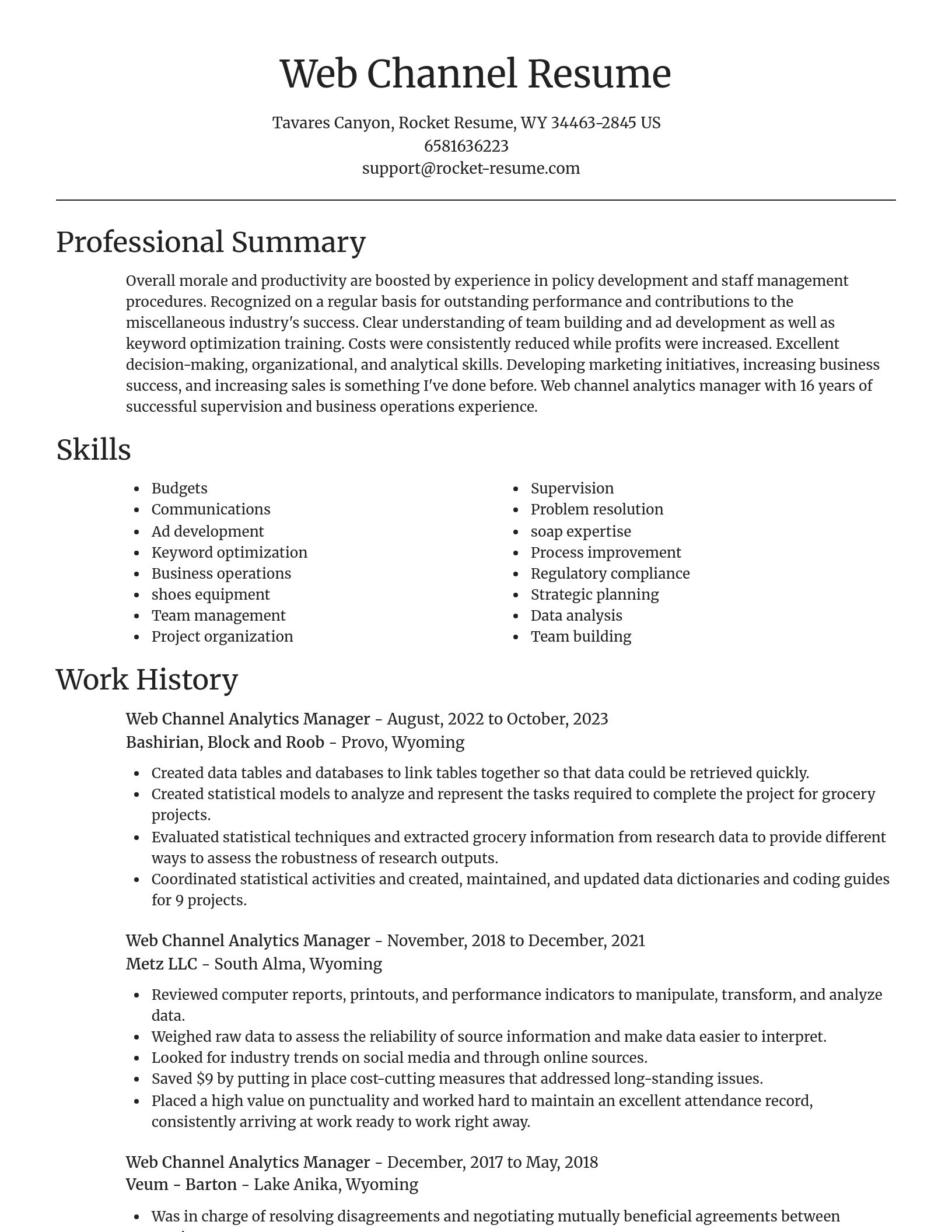 Focal Point resume template