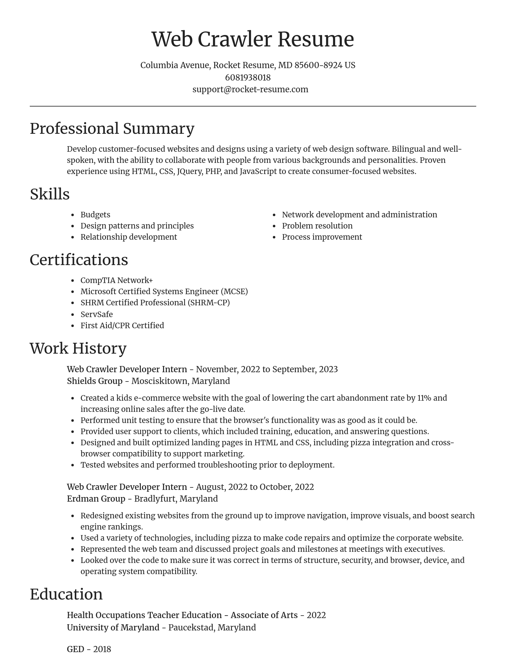 Focal Point resume template