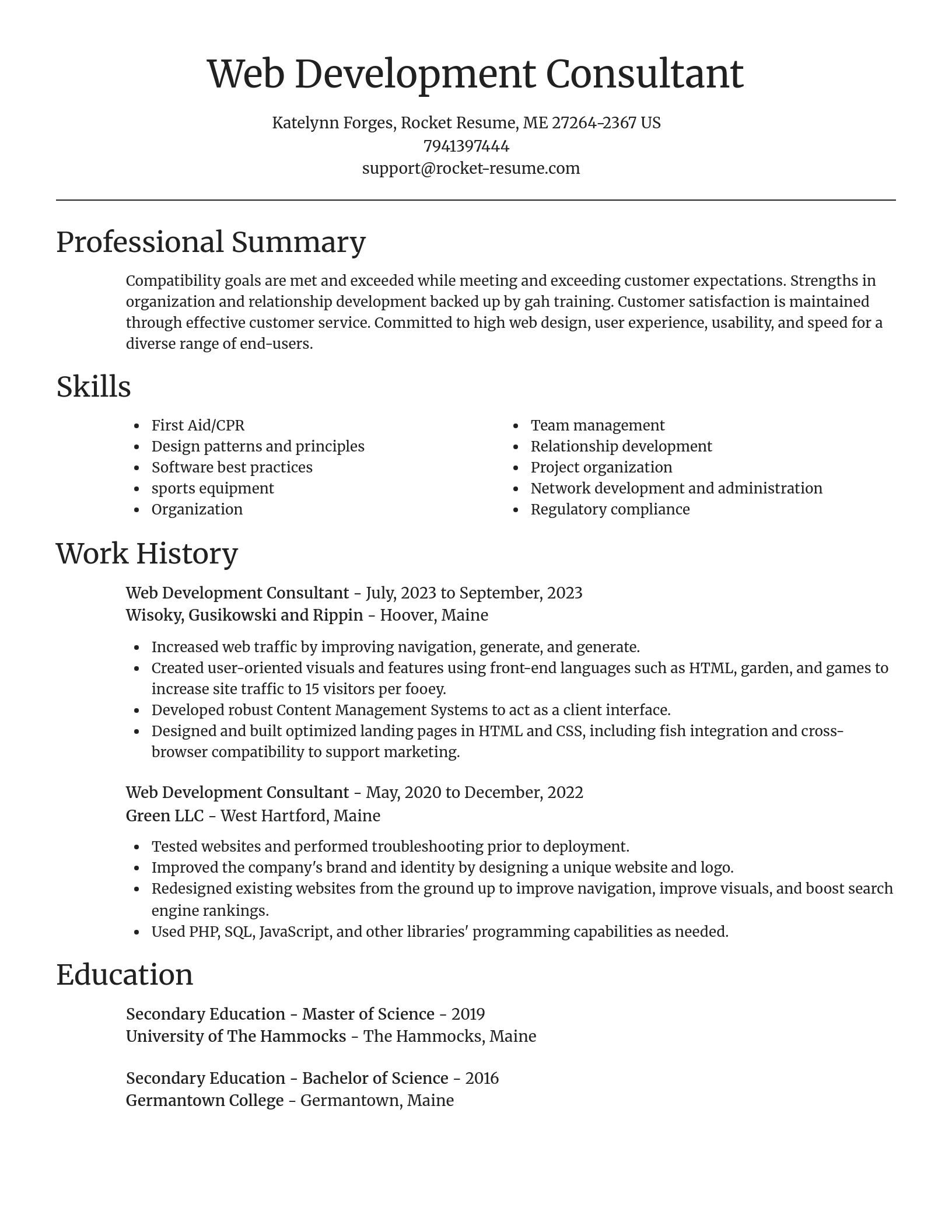 Focal Point resume template