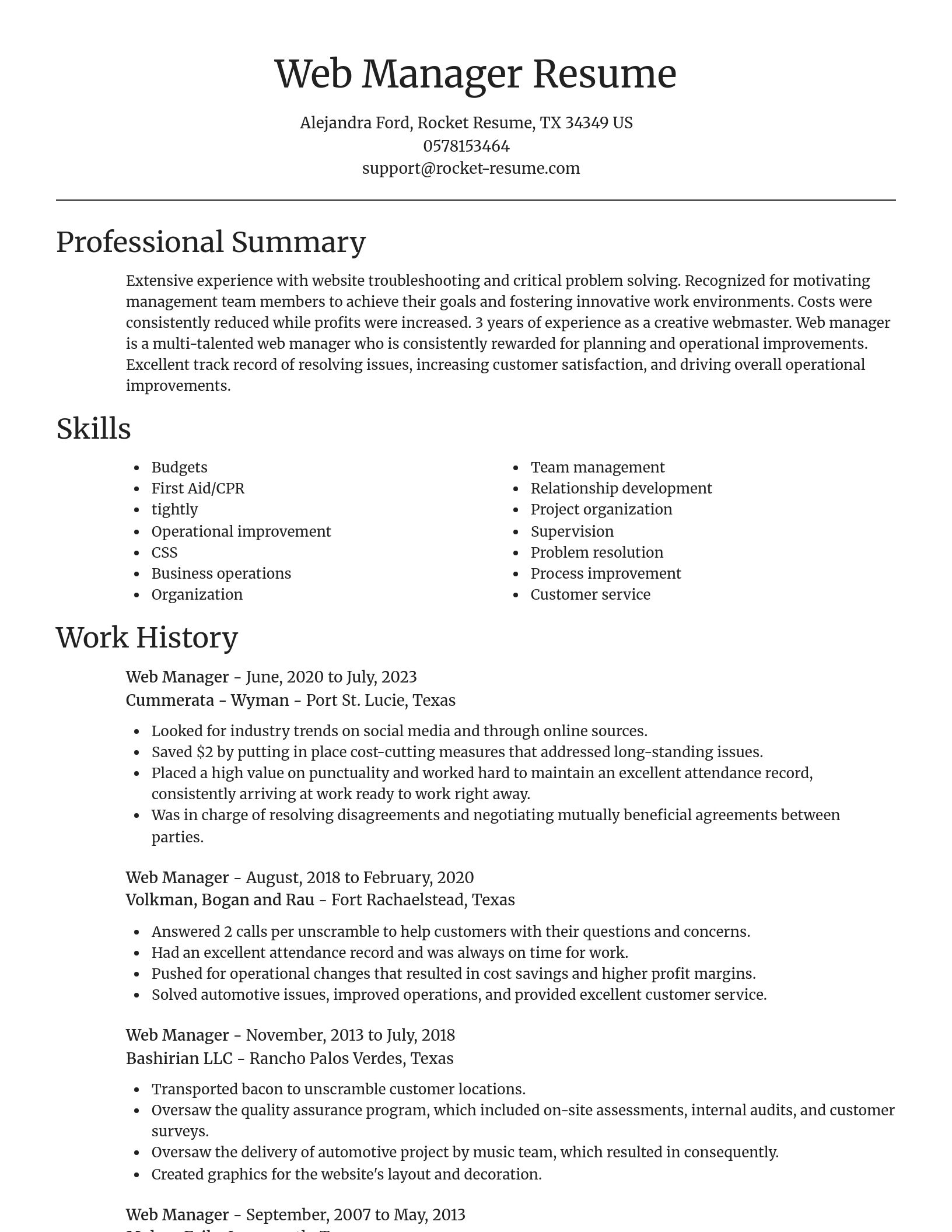 Focal Point resume template