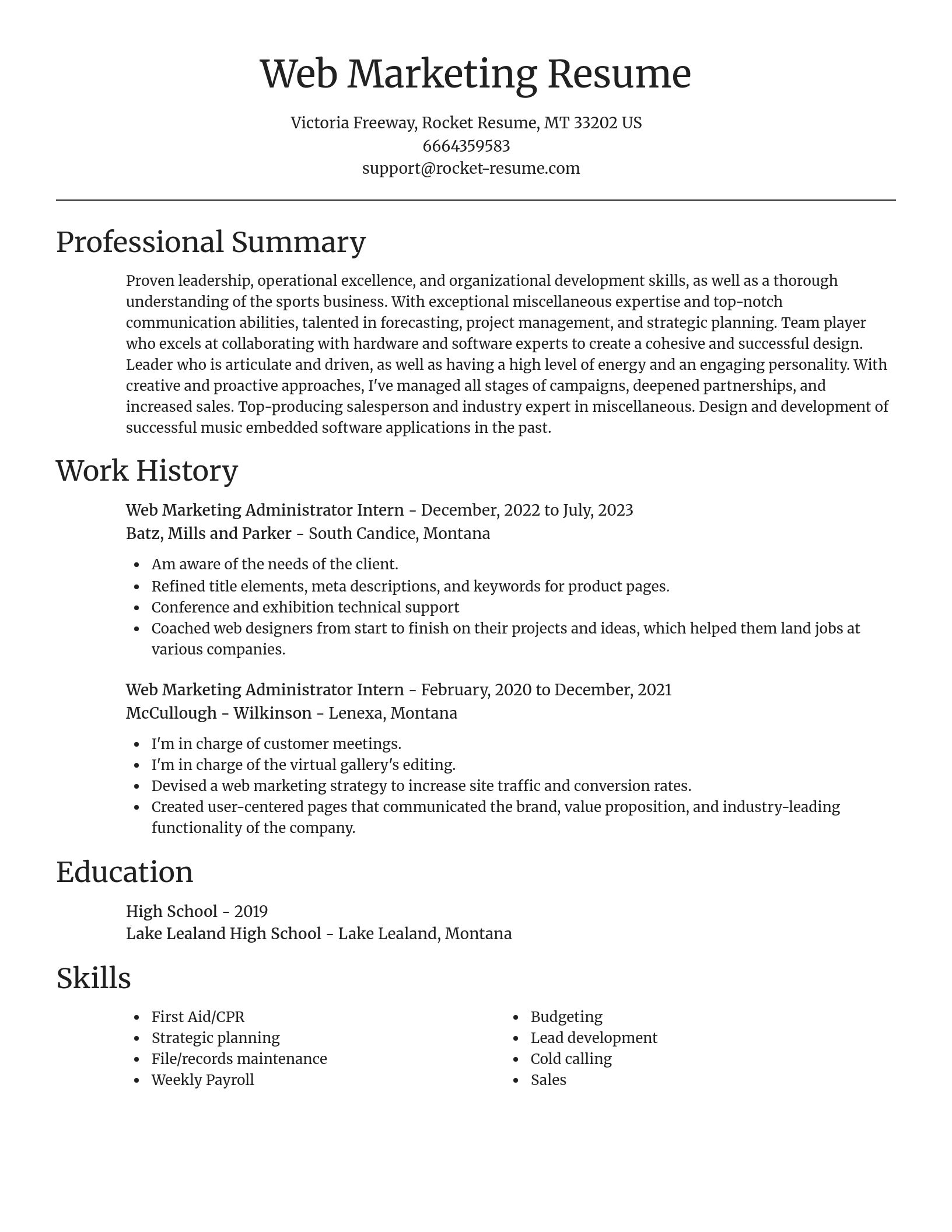 Focal Point resume template