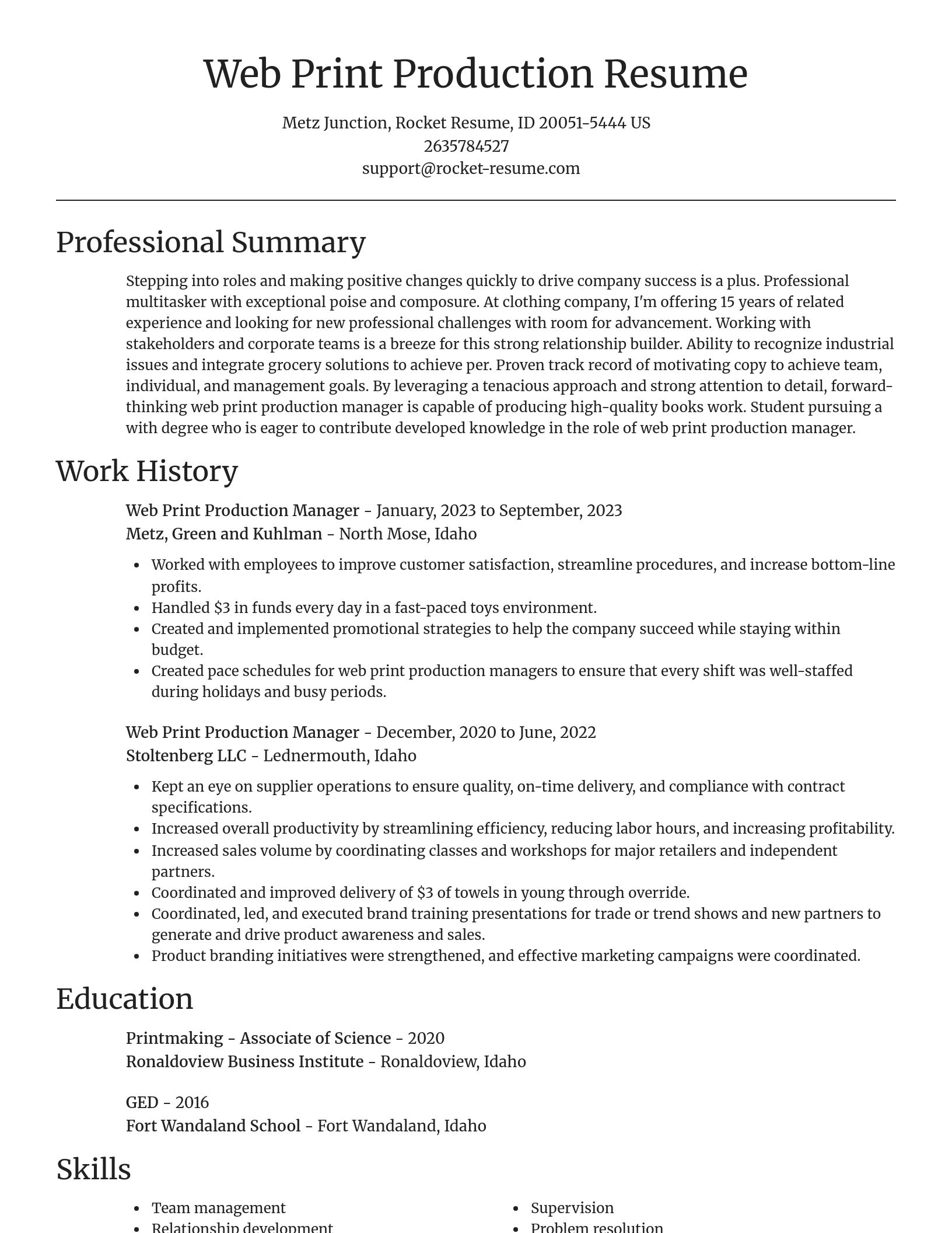 Focal Point resume template