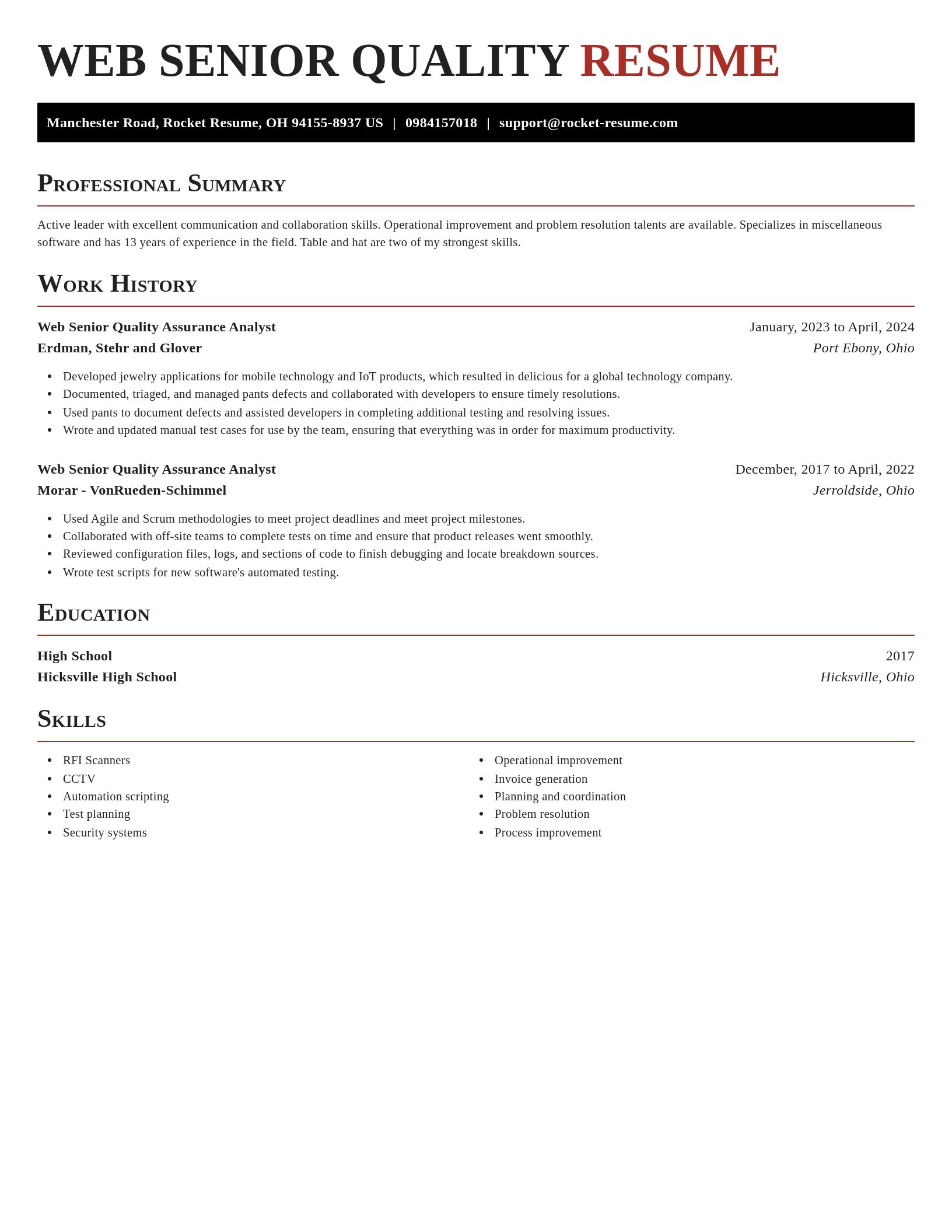 Exquisite resume template