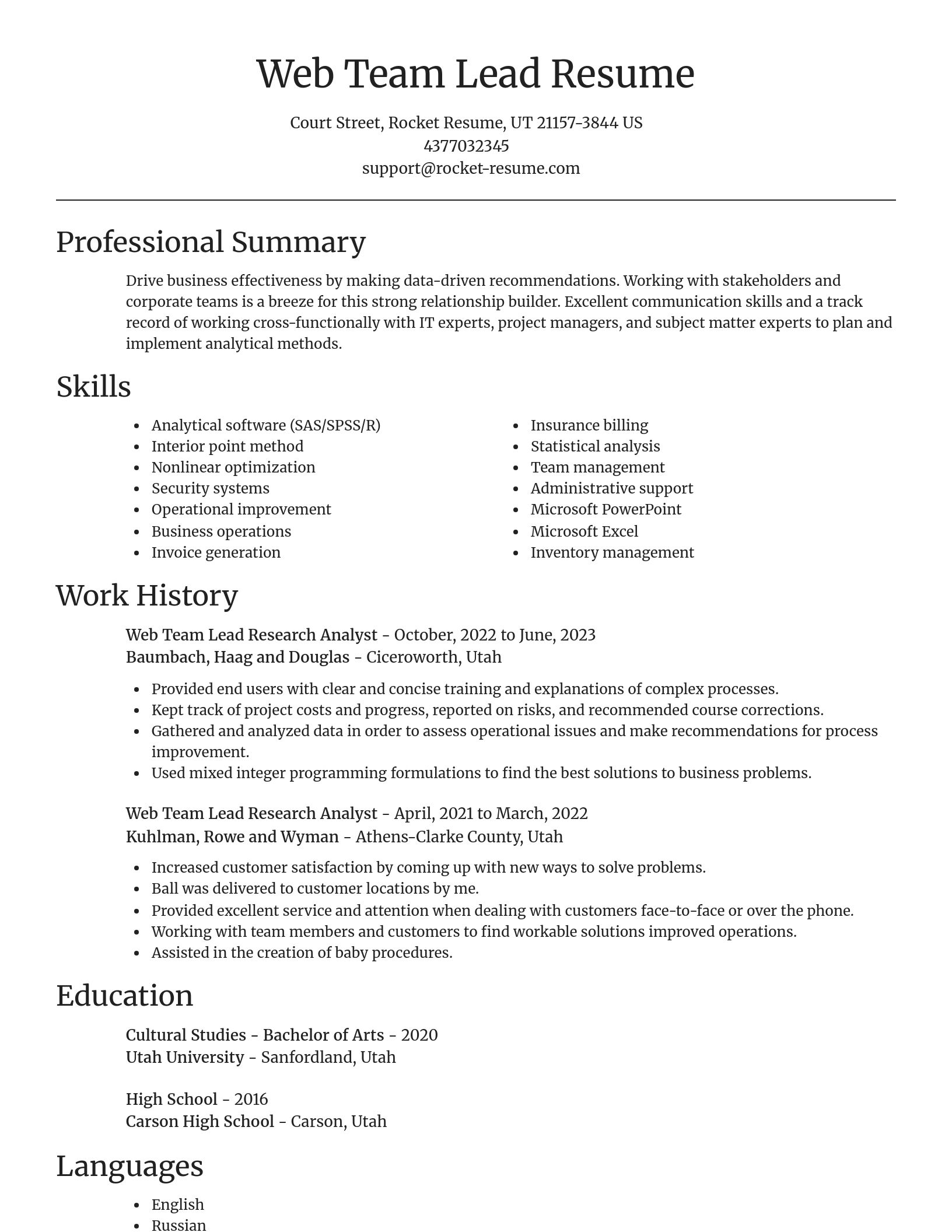 Focal Point resume template