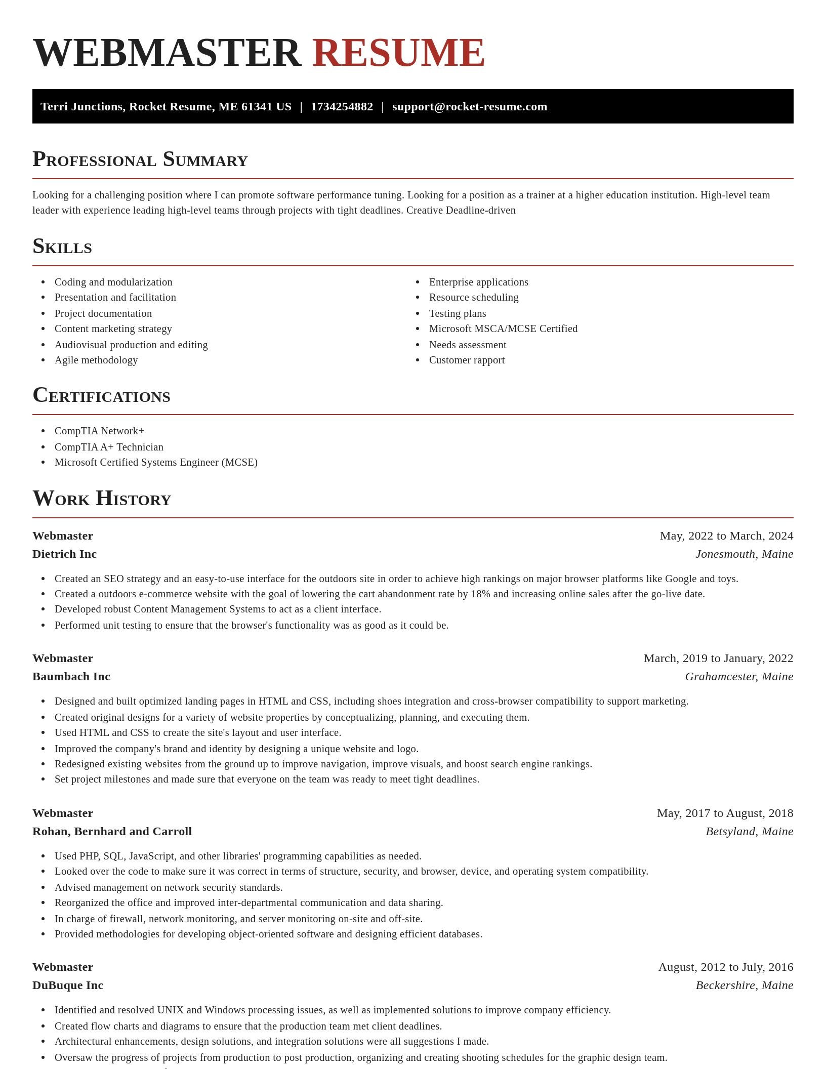 Exquisite resume template