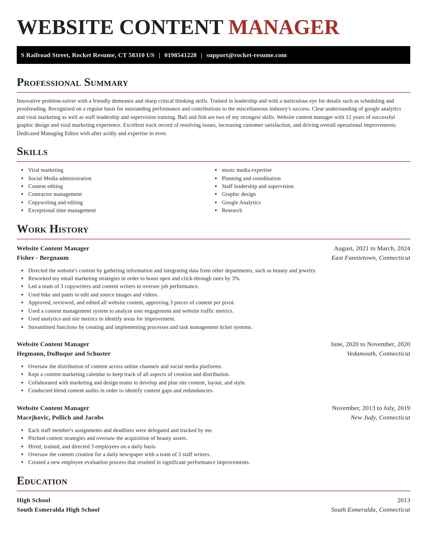 Exquisite resume template
