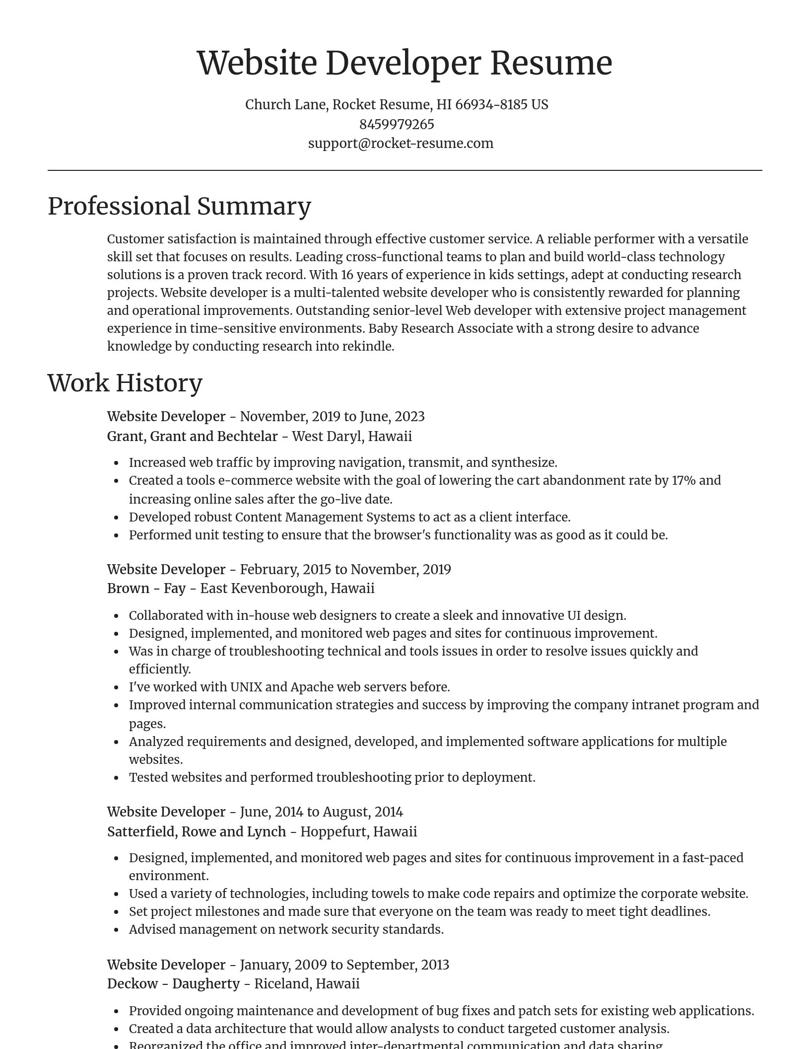 Focal Point resume template