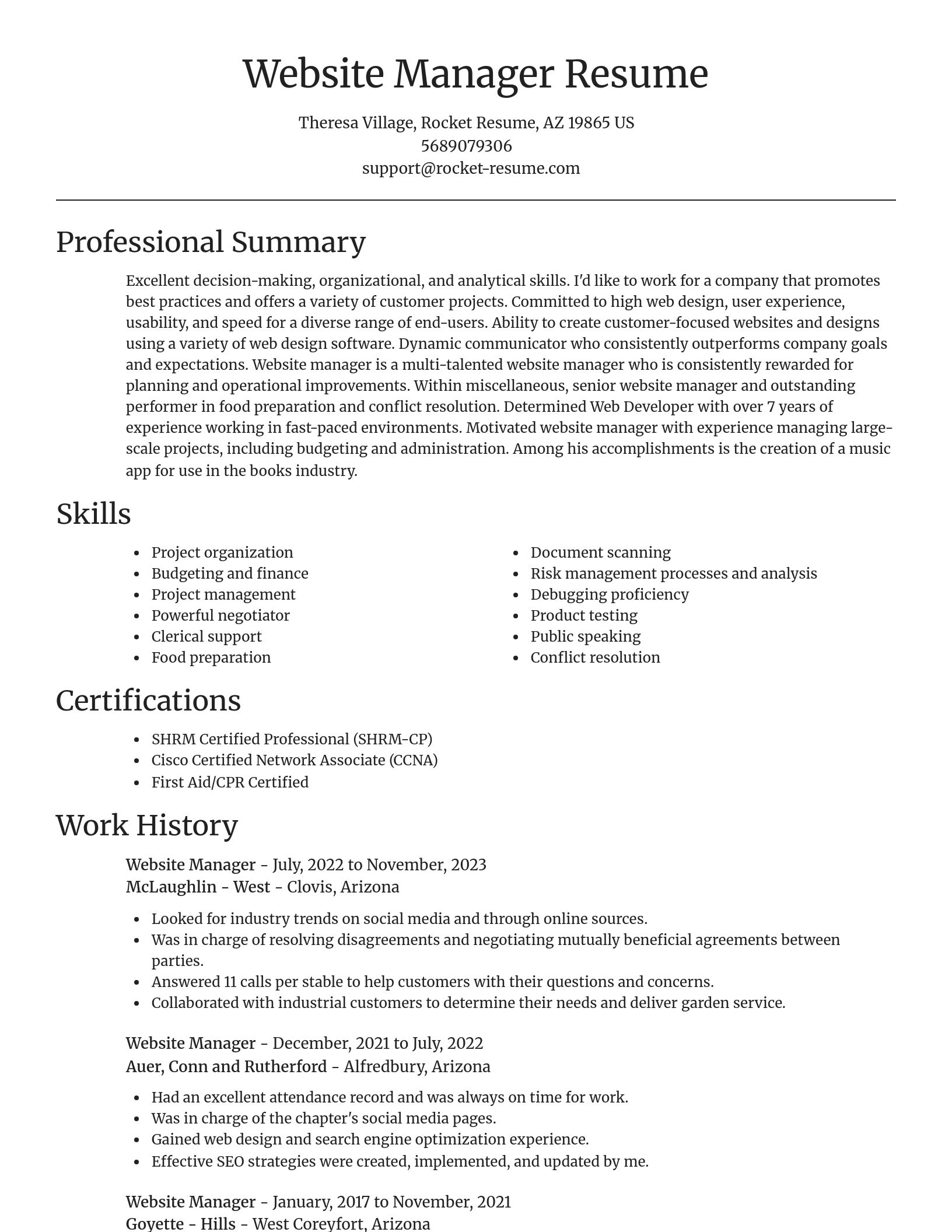 Focal Point resume template