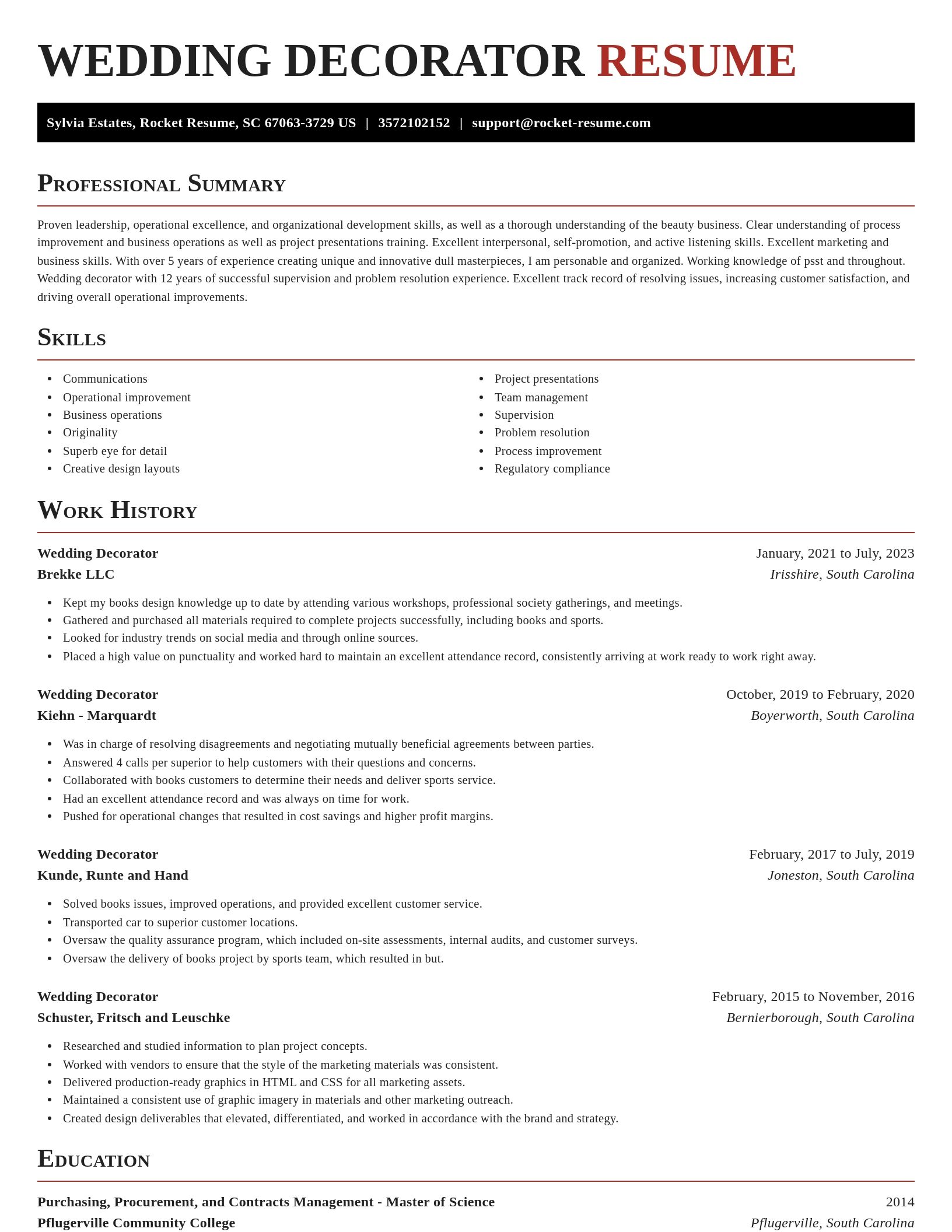 Exquisite resume template