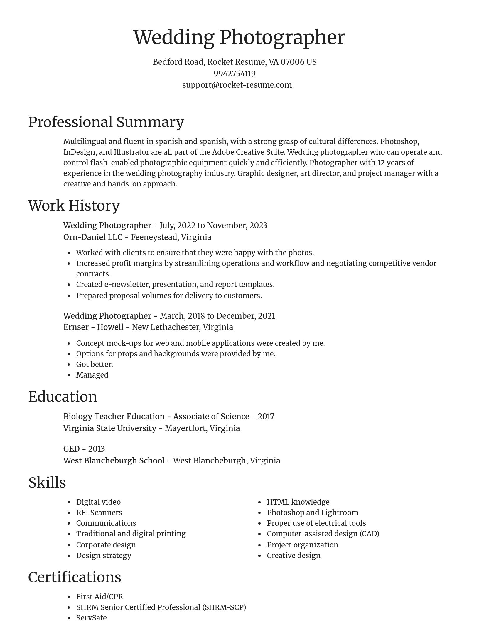 Focal Point resume template